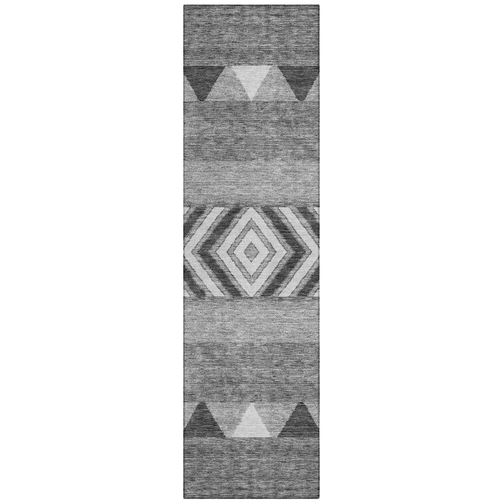 Machine Washable Indoor/ Outdoor Global Boho Chantille Rug