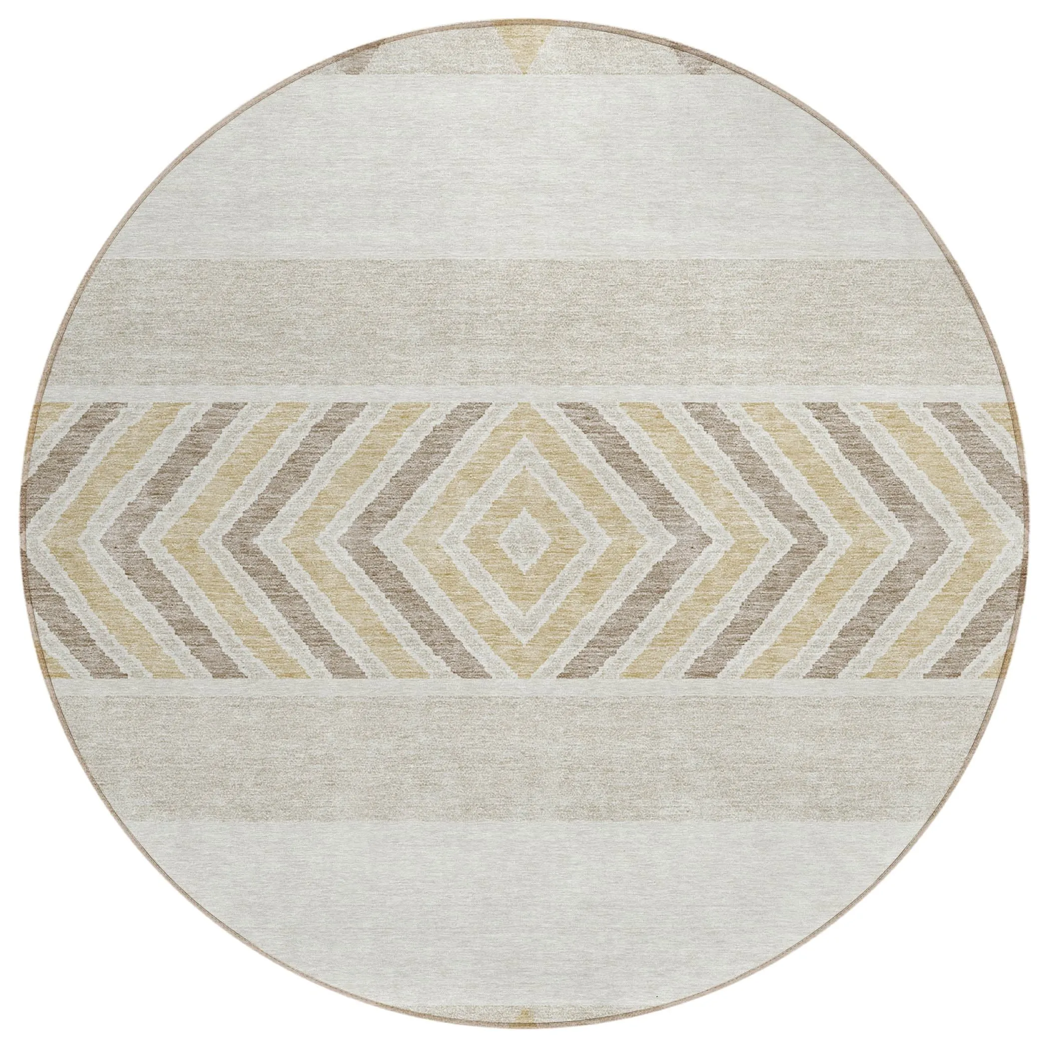 Machine Washable Indoor/ Outdoor Global Boho Chantille Rug