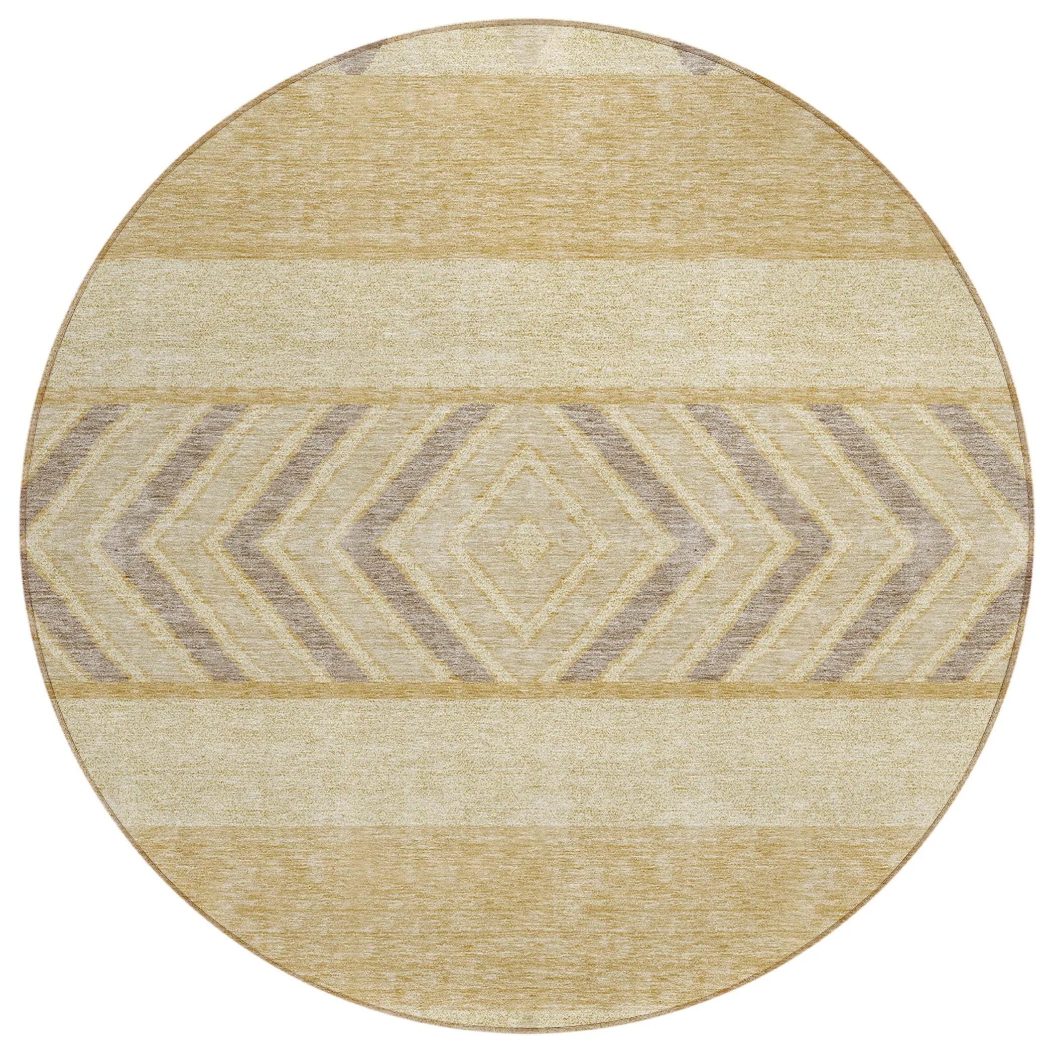 Machine Washable Indoor/ Outdoor Global Boho Chantille Rug