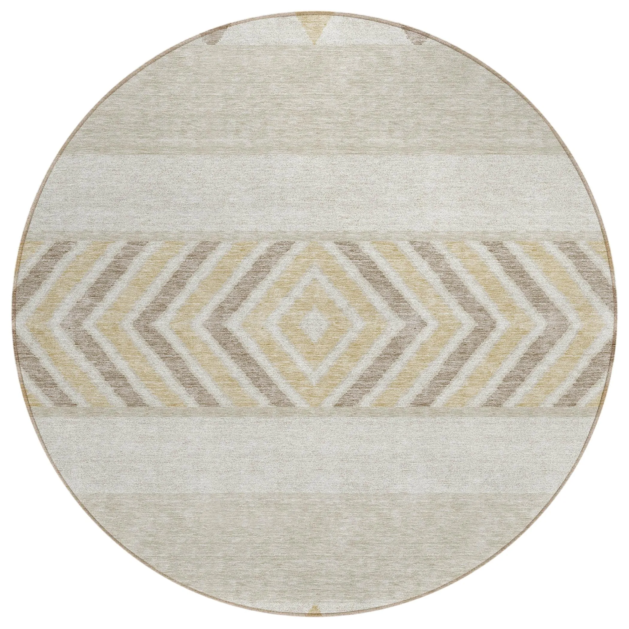 Machine Washable Indoor/ Outdoor Global Boho Chantille Rug