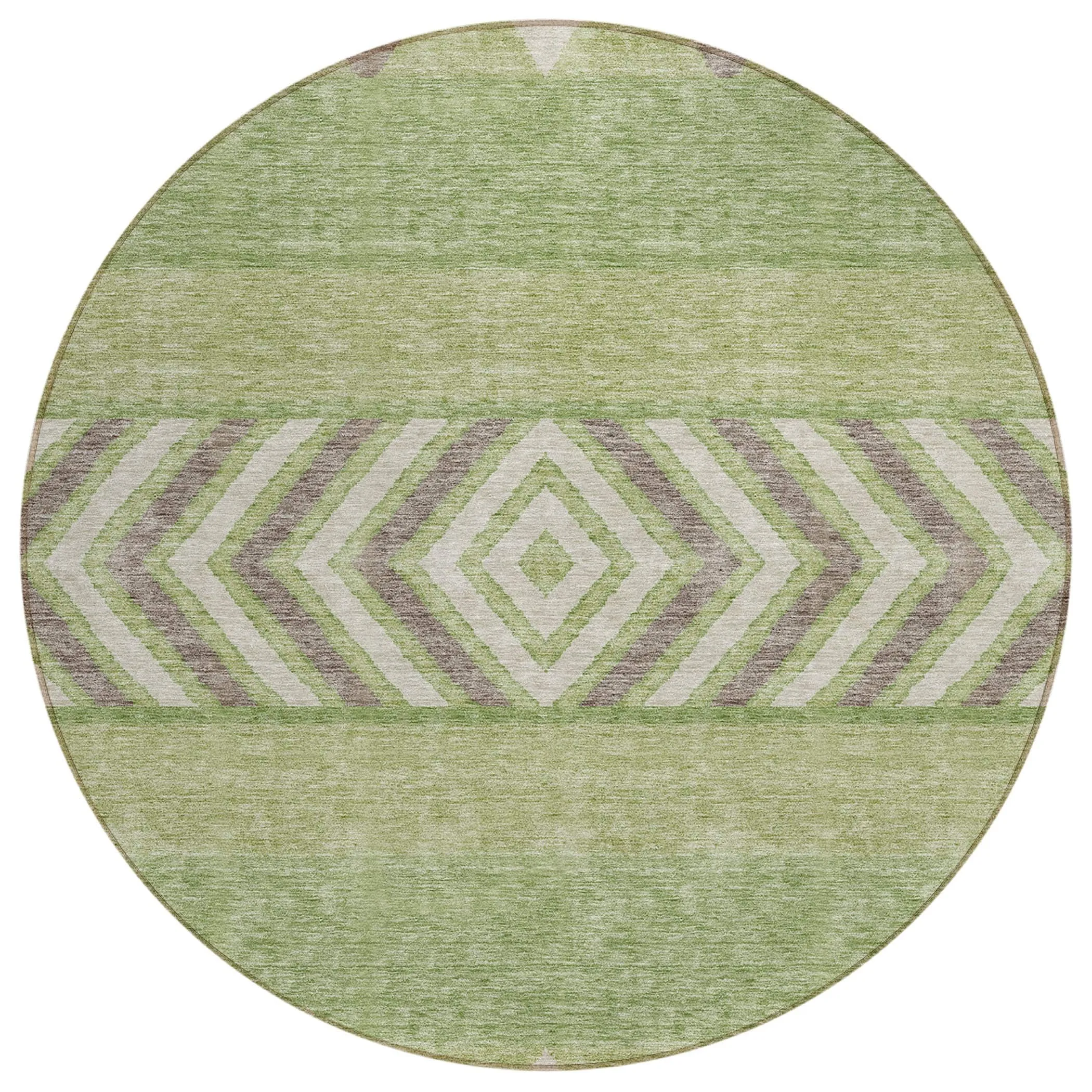 Machine Washable Indoor/ Outdoor Global Boho Chantille Rug