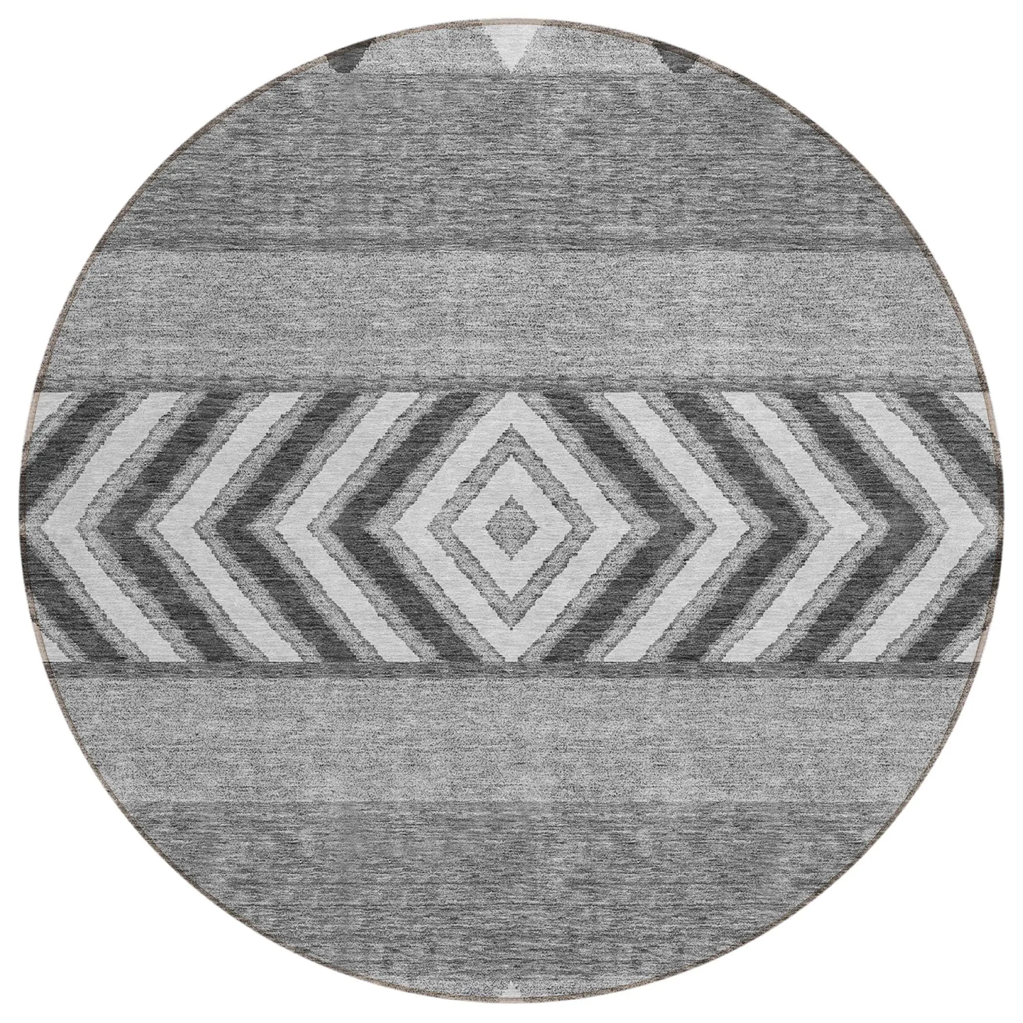 Machine Washable Indoor/ Outdoor Global Boho Chantille Rug