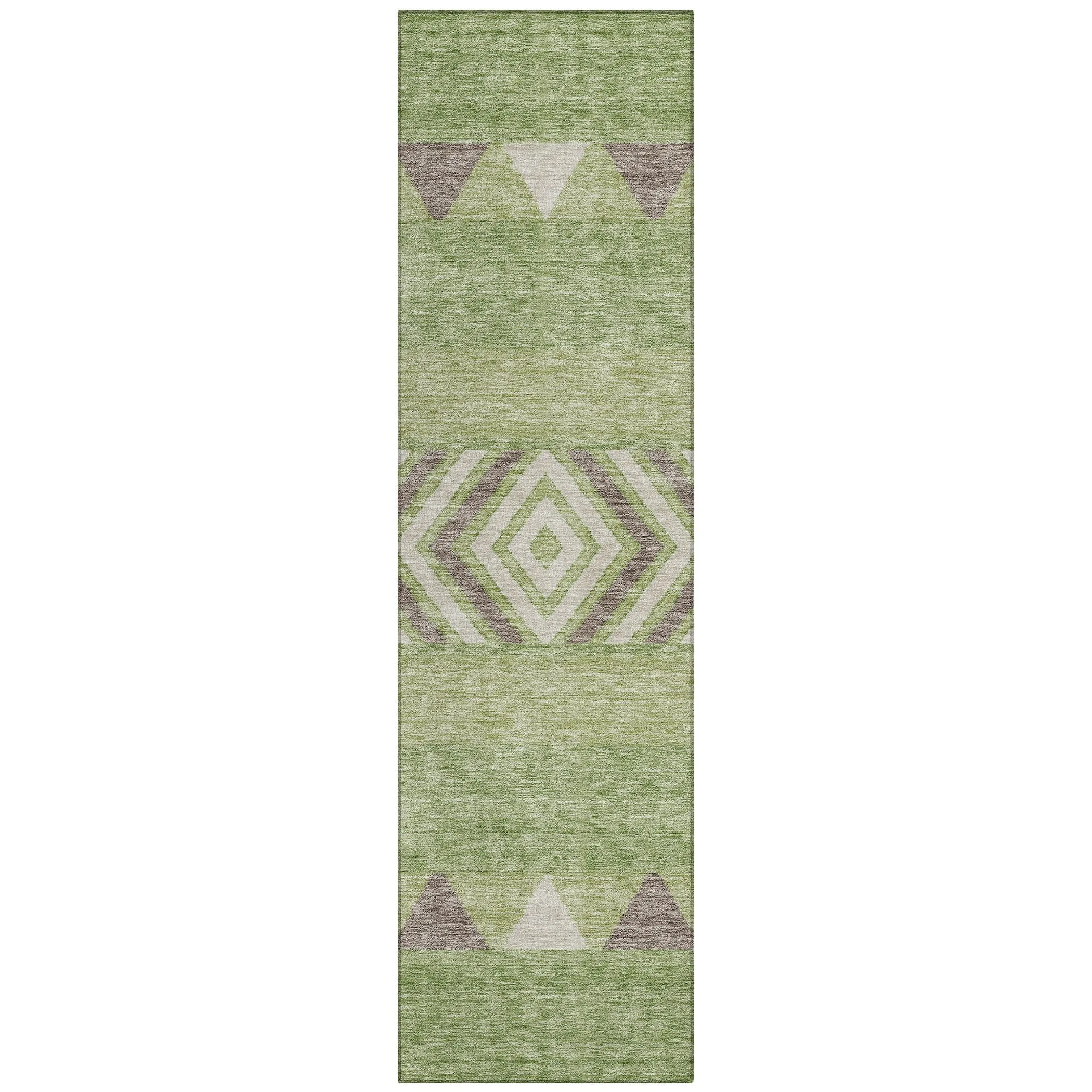 Machine Washable Indoor/ Outdoor Global Boho Chantille Rug