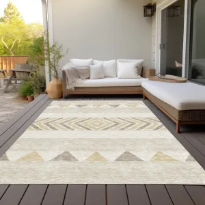 Machine Washable Indoor/ Outdoor Global Boho Chantille Rug