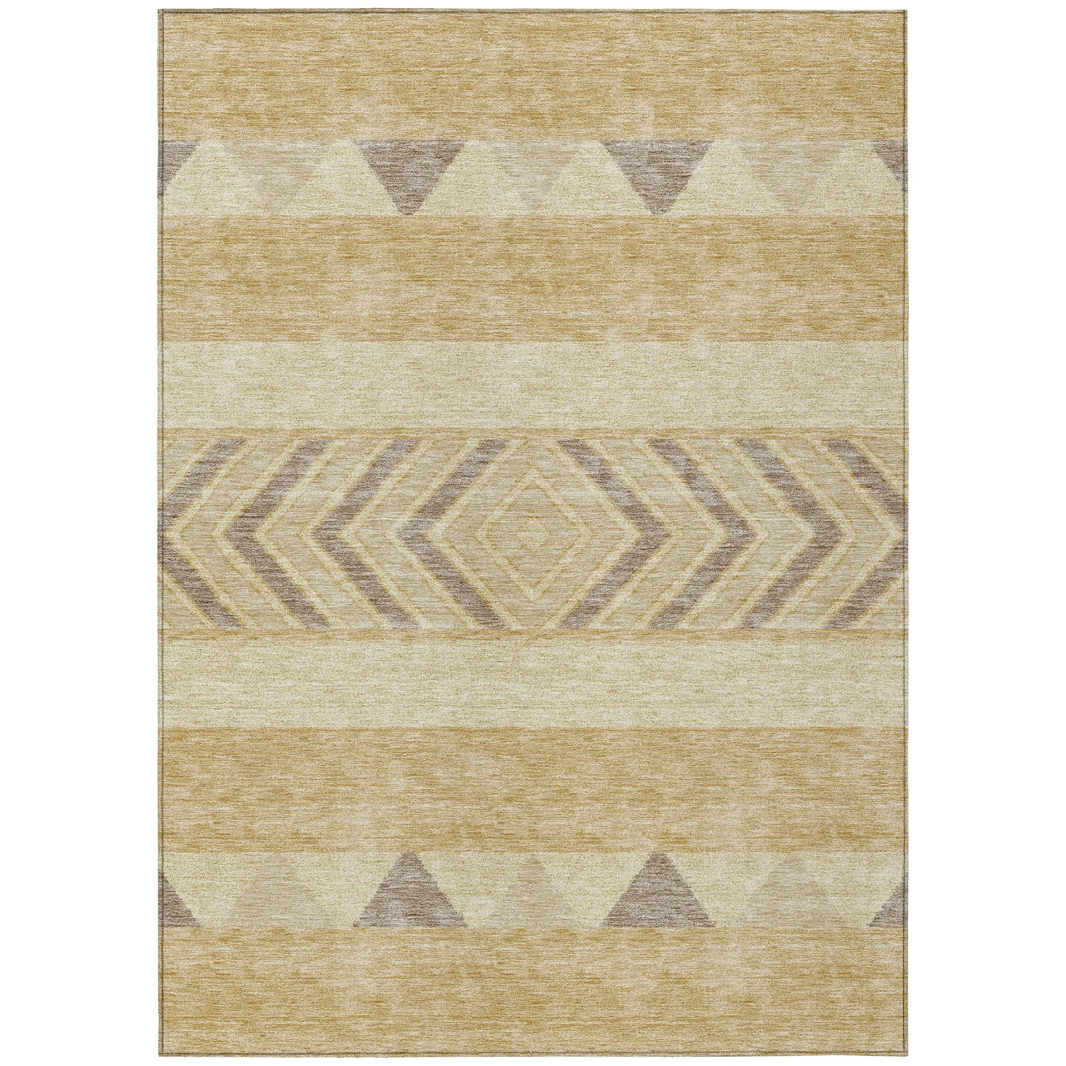 Machine Washable Indoor/ Outdoor Global Boho Chantille Rug