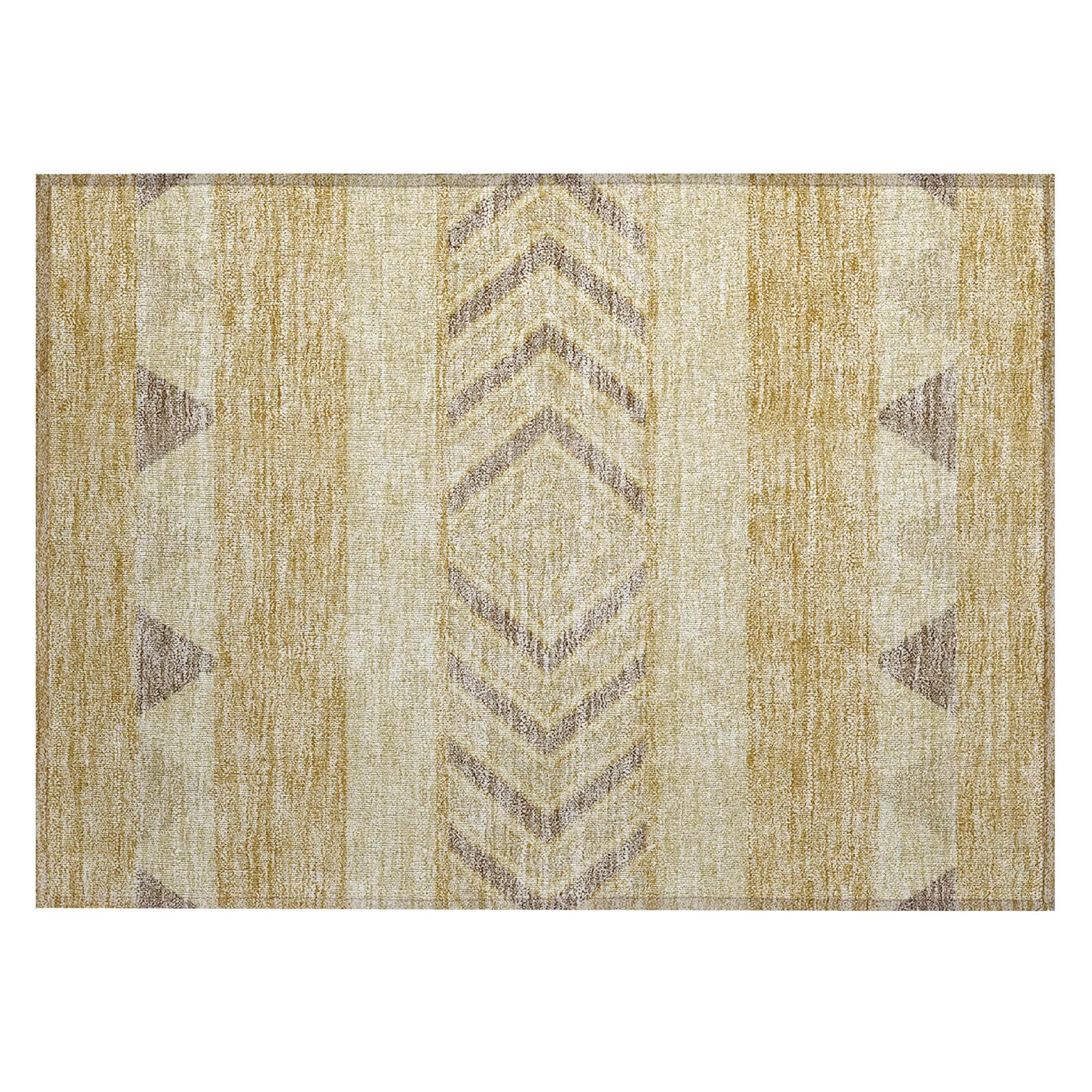 Machine Washable Indoor/ Outdoor Global Boho Chantille Rug