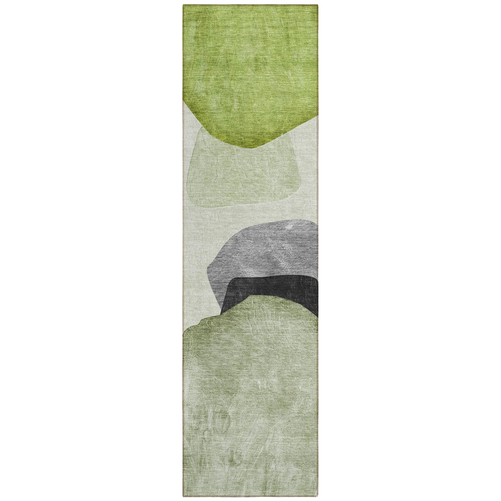 Machine Washable Indoor/ Outdoor Modern Abstract Chantille Rug