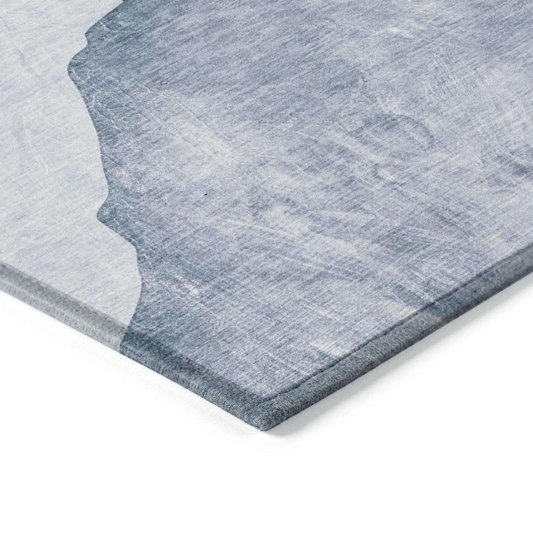 Machine Washable Indoor/ Outdoor Modern Abstract Chantille Rug