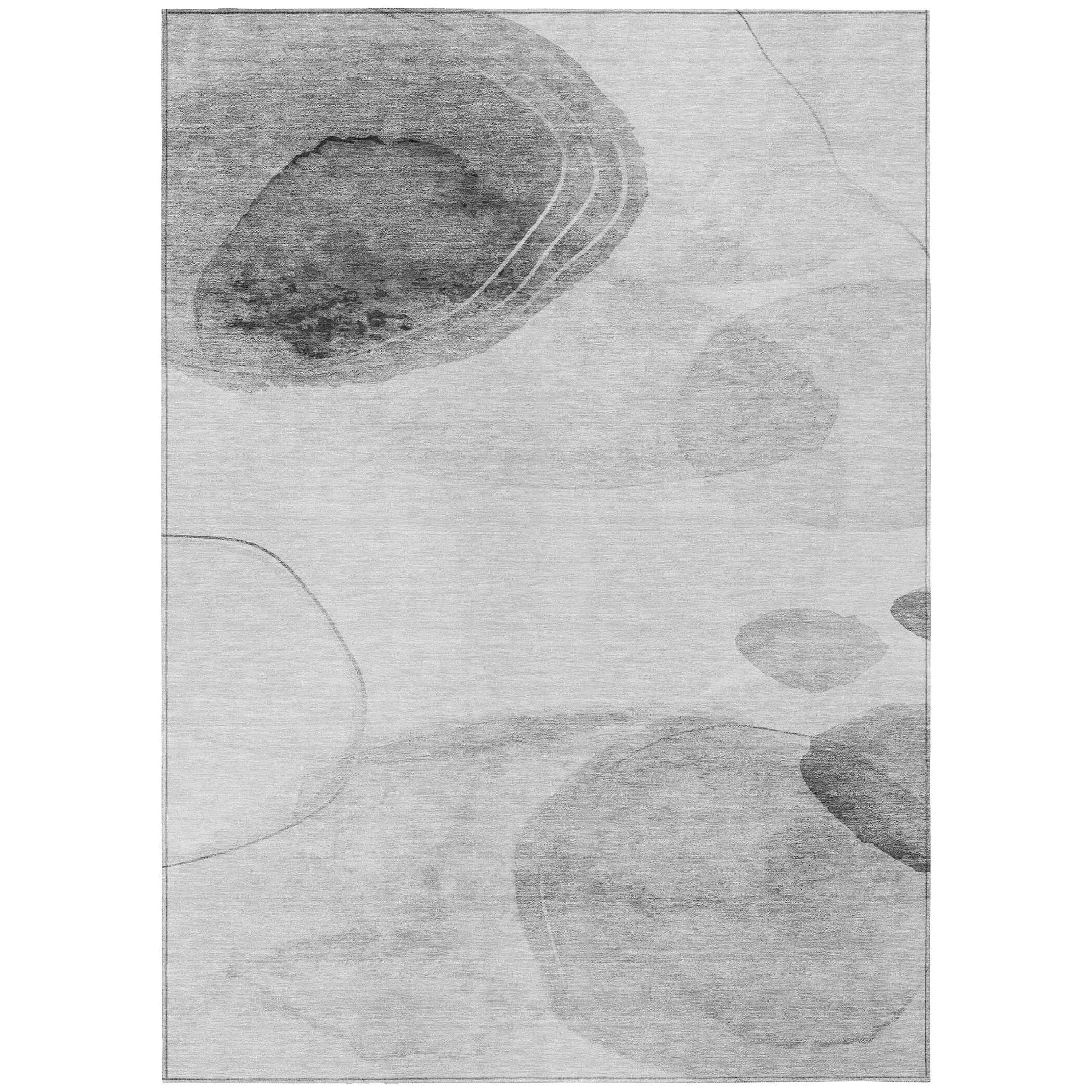 Machine Washable Indoor/ Outdoor Modern Chantille Rug