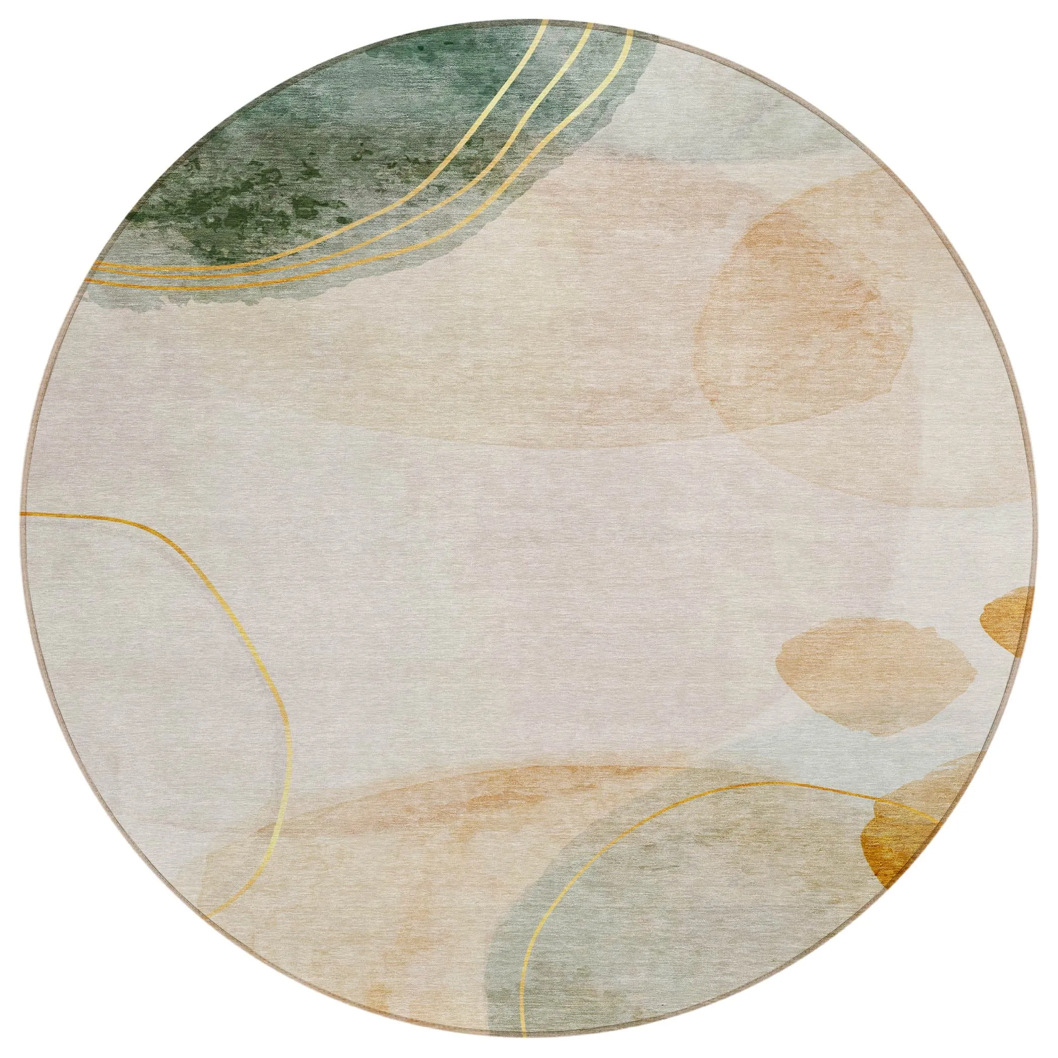 Machine Washable Indoor/ Outdoor Modern Chantille Rug
