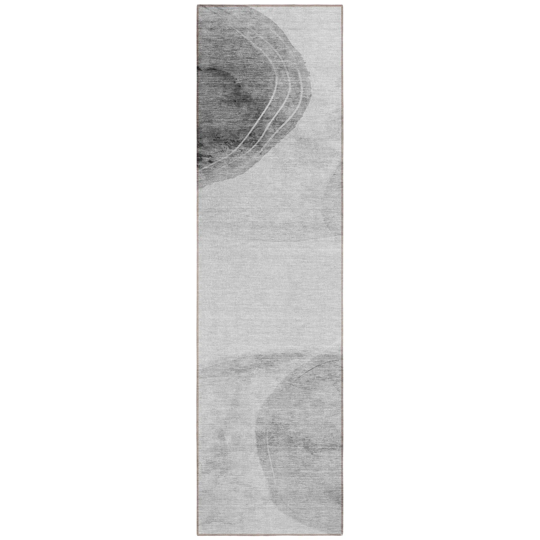 Machine Washable Indoor/ Outdoor Modern Chantille Rug