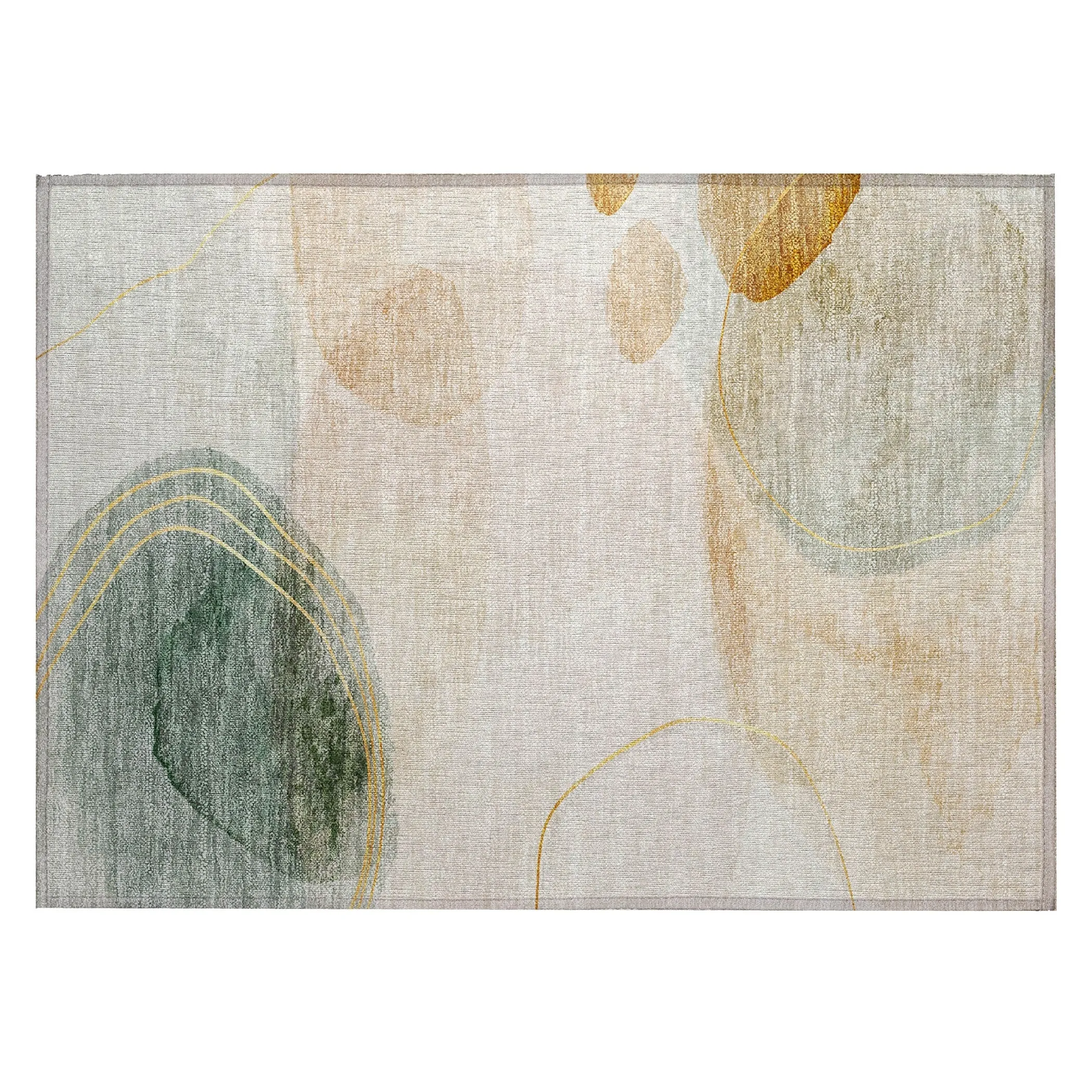 Machine Washable Indoor/ Outdoor Modern Chantille Rug