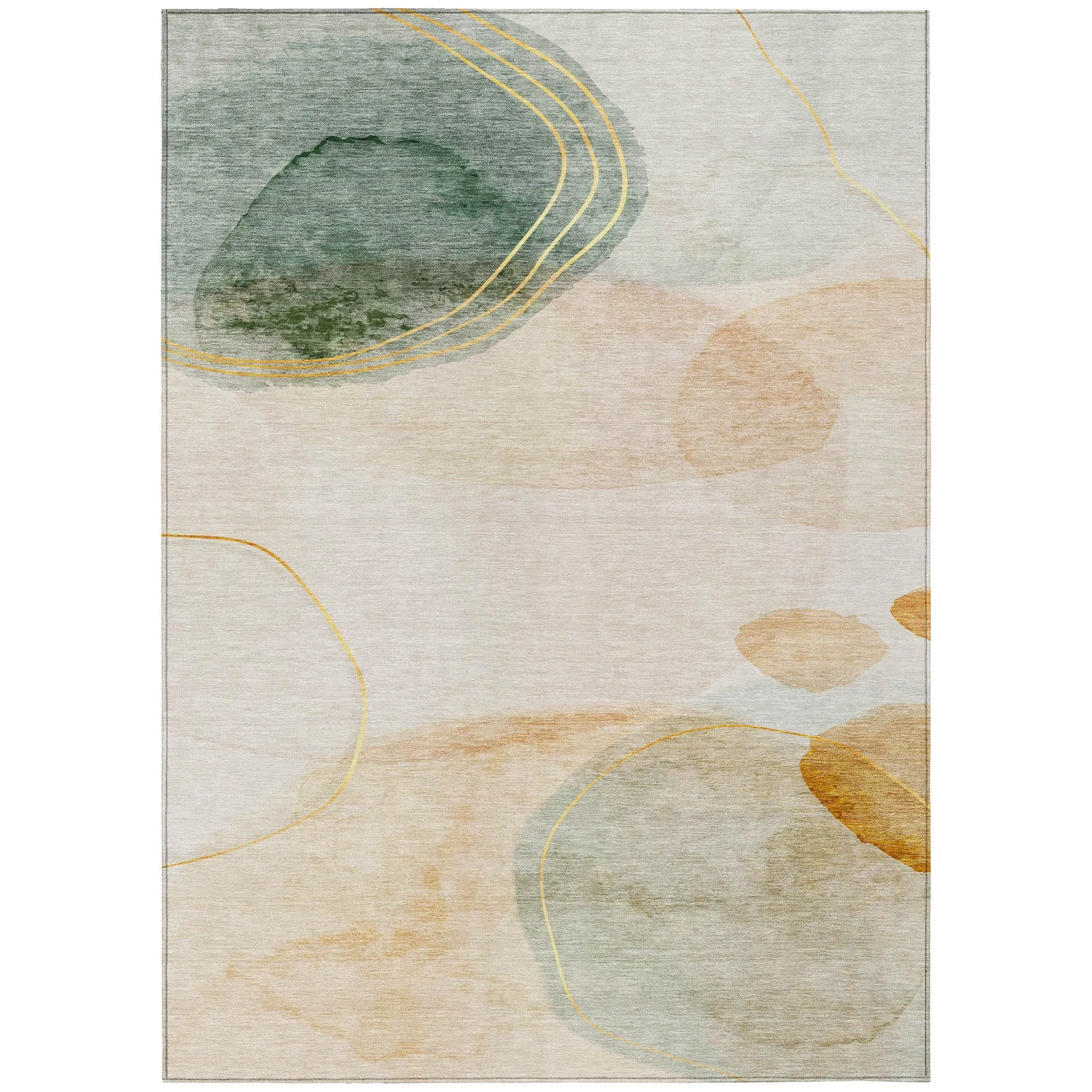 Machine Washable Indoor/ Outdoor Modern Chantille Rug