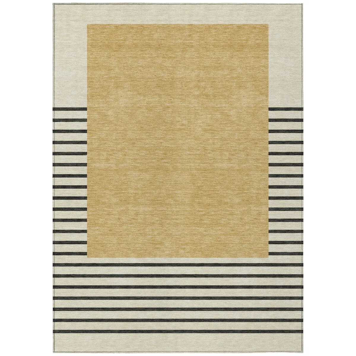 Machine Washable Indoor/ Outdoor Modern Deco Chantille Rug