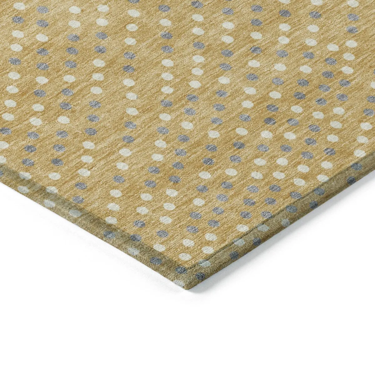 Machine Washable Indoor/ Outdoor Modern Dotty Chantille Rug