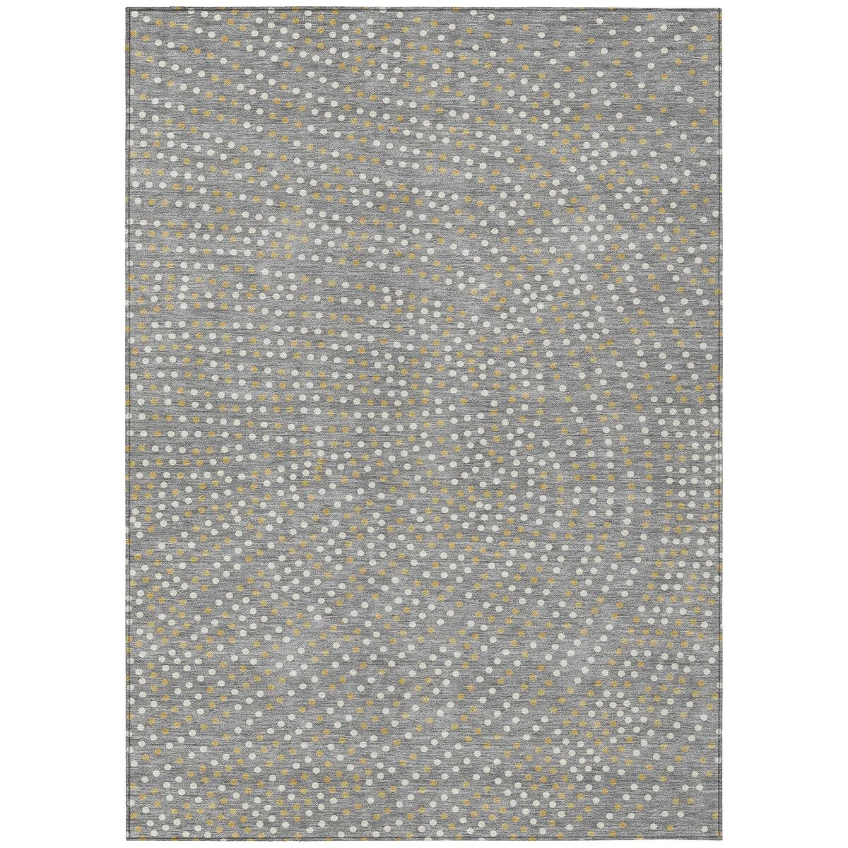 Machine Washable Indoor/ Outdoor Modern Dotty Chantille Rug