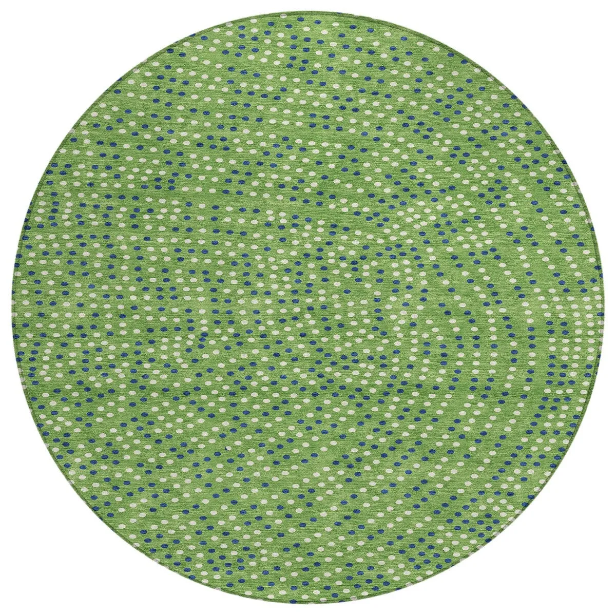 Machine Washable Indoor/ Outdoor Modern Dotty Chantille Rug