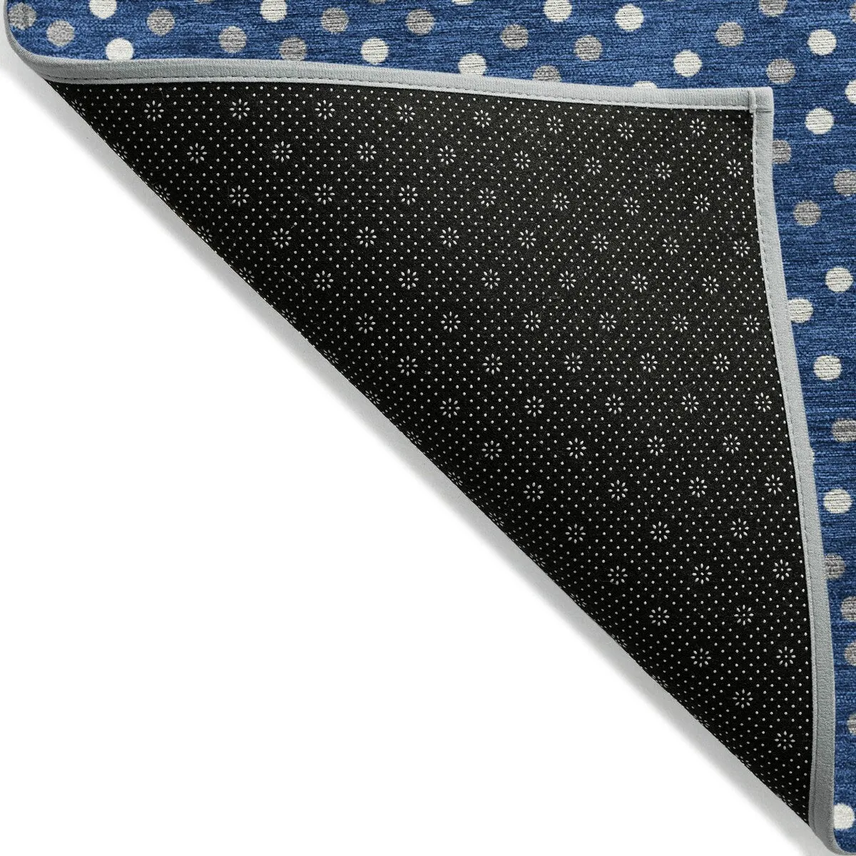 Machine Washable Indoor/ Outdoor Modern Dotty Chantille Rug