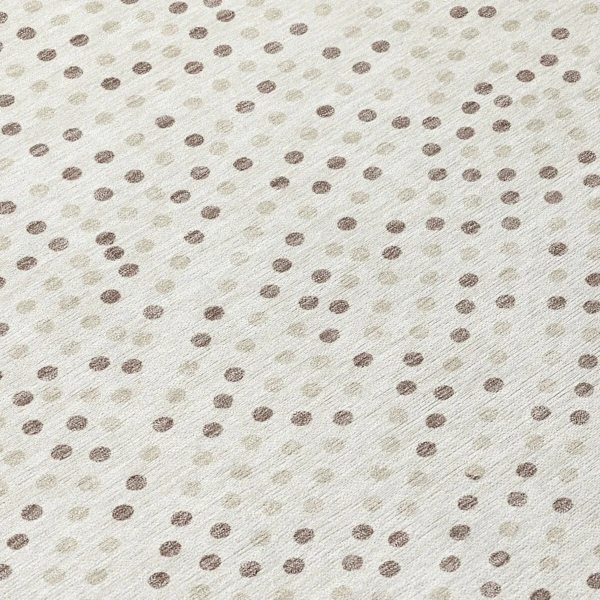 Machine Washable Indoor/ Outdoor Modern Dotty Chantille Rug