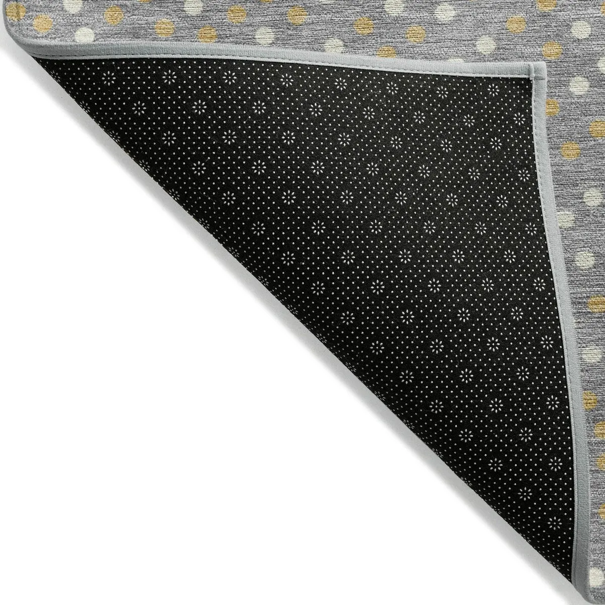 Machine Washable Indoor/ Outdoor Modern Dotty Chantille Rug