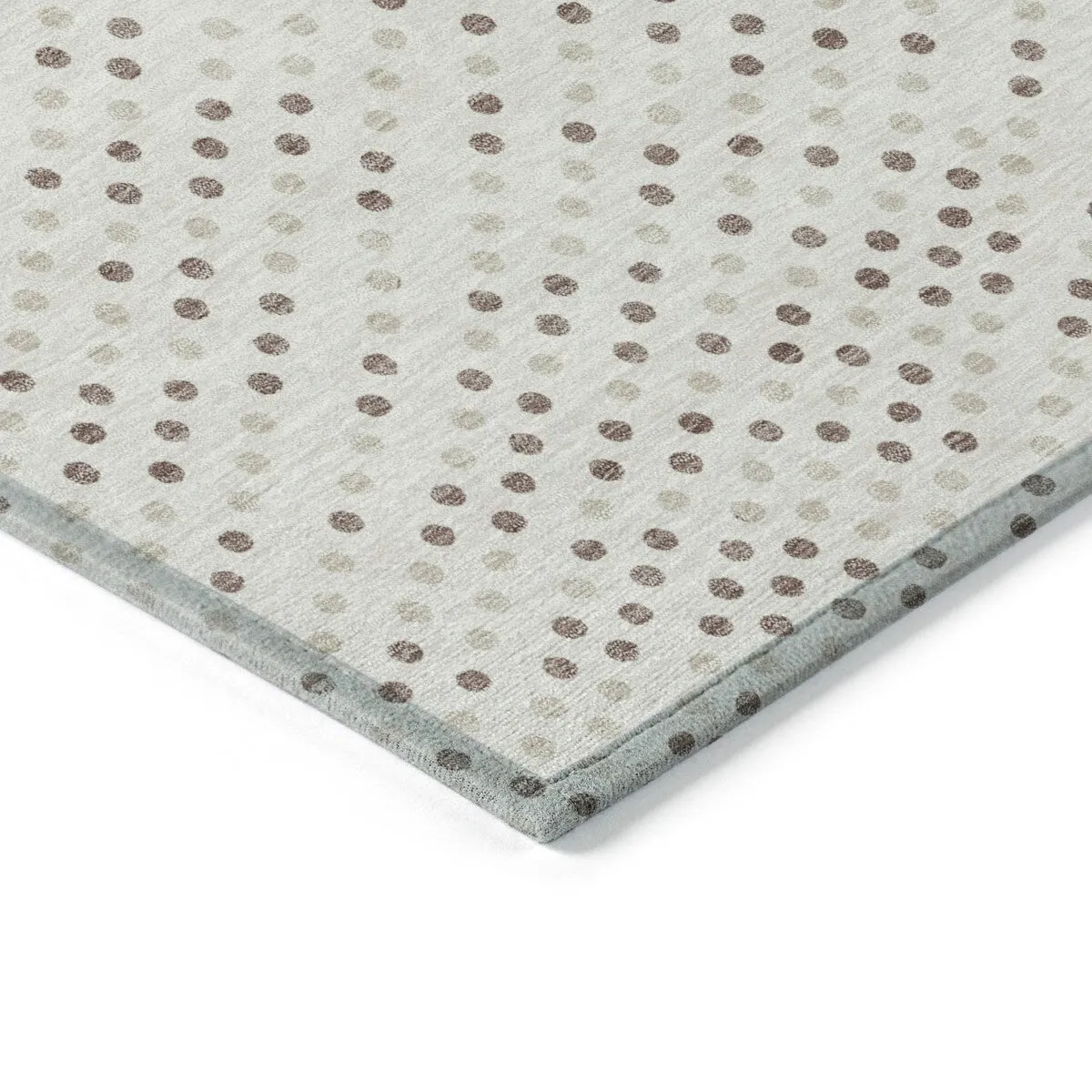 Machine Washable Indoor/ Outdoor Modern Dotty Chantille Rug