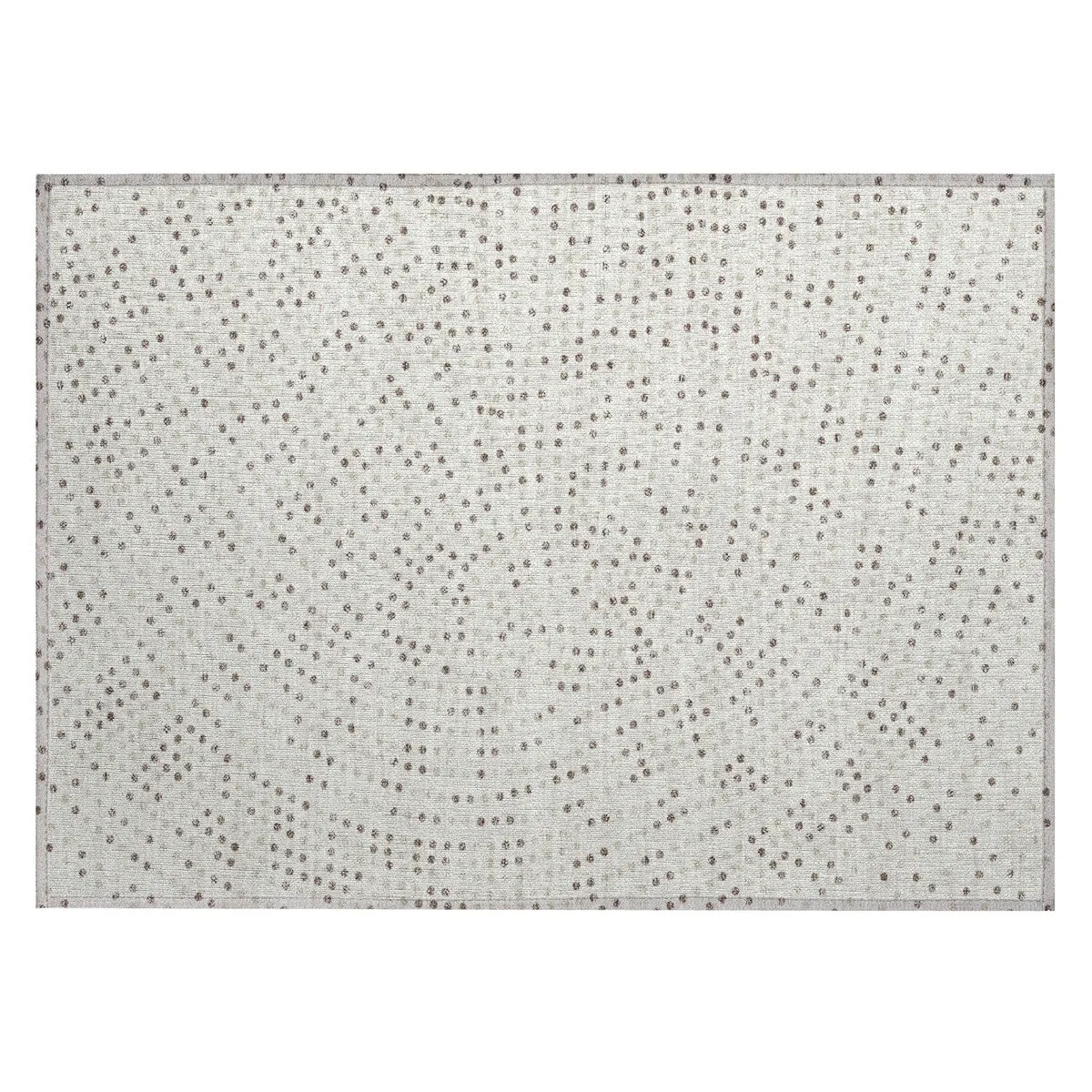 Machine Washable Indoor/ Outdoor Modern Dotty Chantille Rug