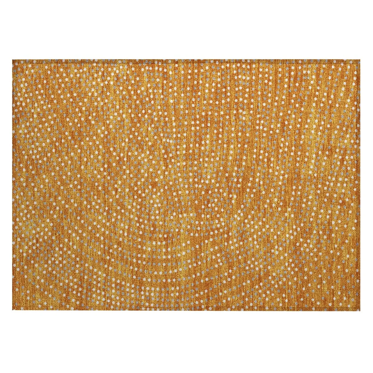 Machine Washable Indoor/ Outdoor Modern Dotty Chantille Rug