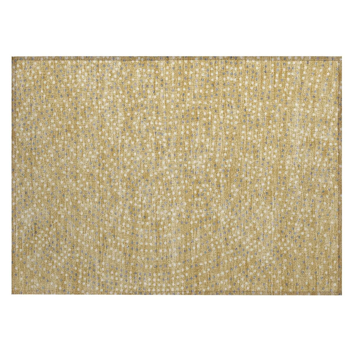 Machine Washable Indoor/ Outdoor Modern Dotty Chantille Rug