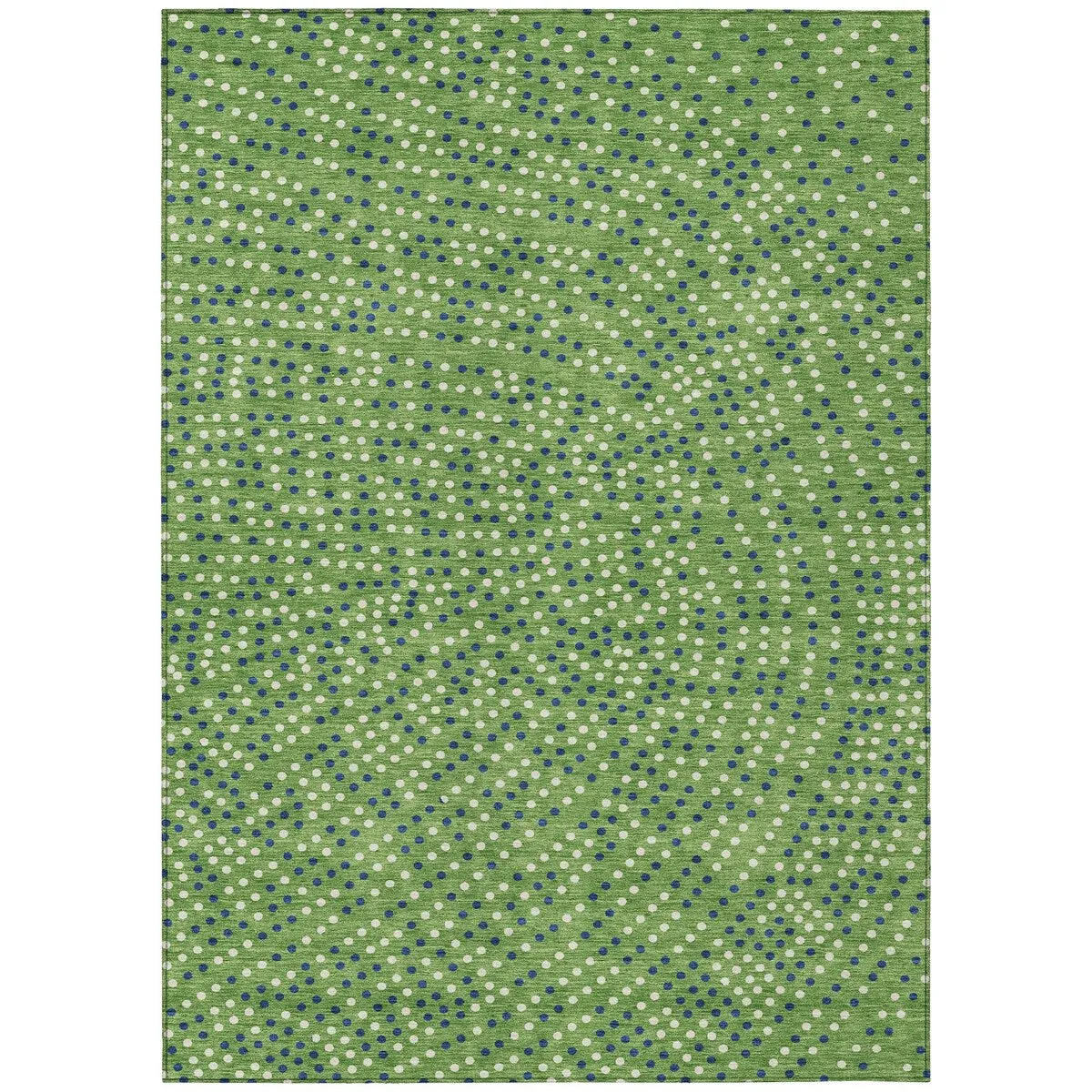Machine Washable Indoor/ Outdoor Modern Dotty Chantille Rug
