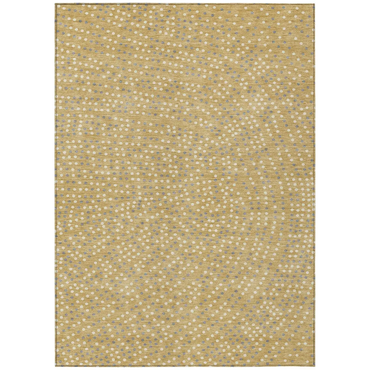Machine Washable Indoor/ Outdoor Modern Dotty Chantille Rug