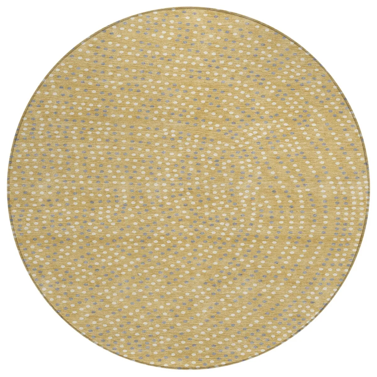 Machine Washable Indoor/ Outdoor Modern Dotty Chantille Rug