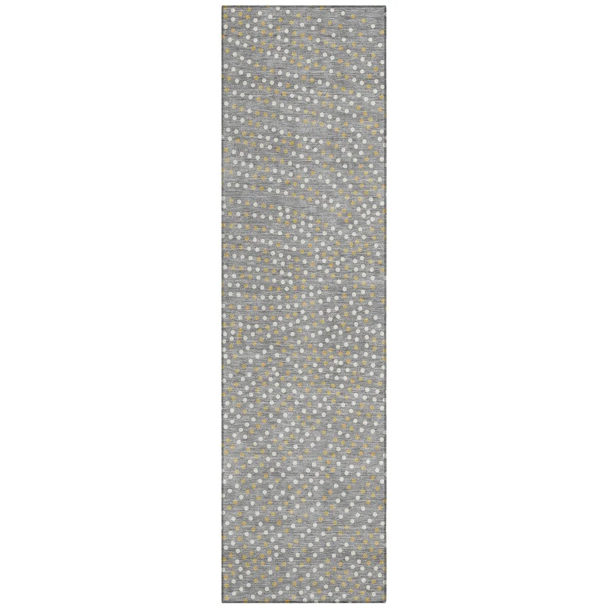 Machine Washable Indoor/ Outdoor Modern Dotty Chantille Rug