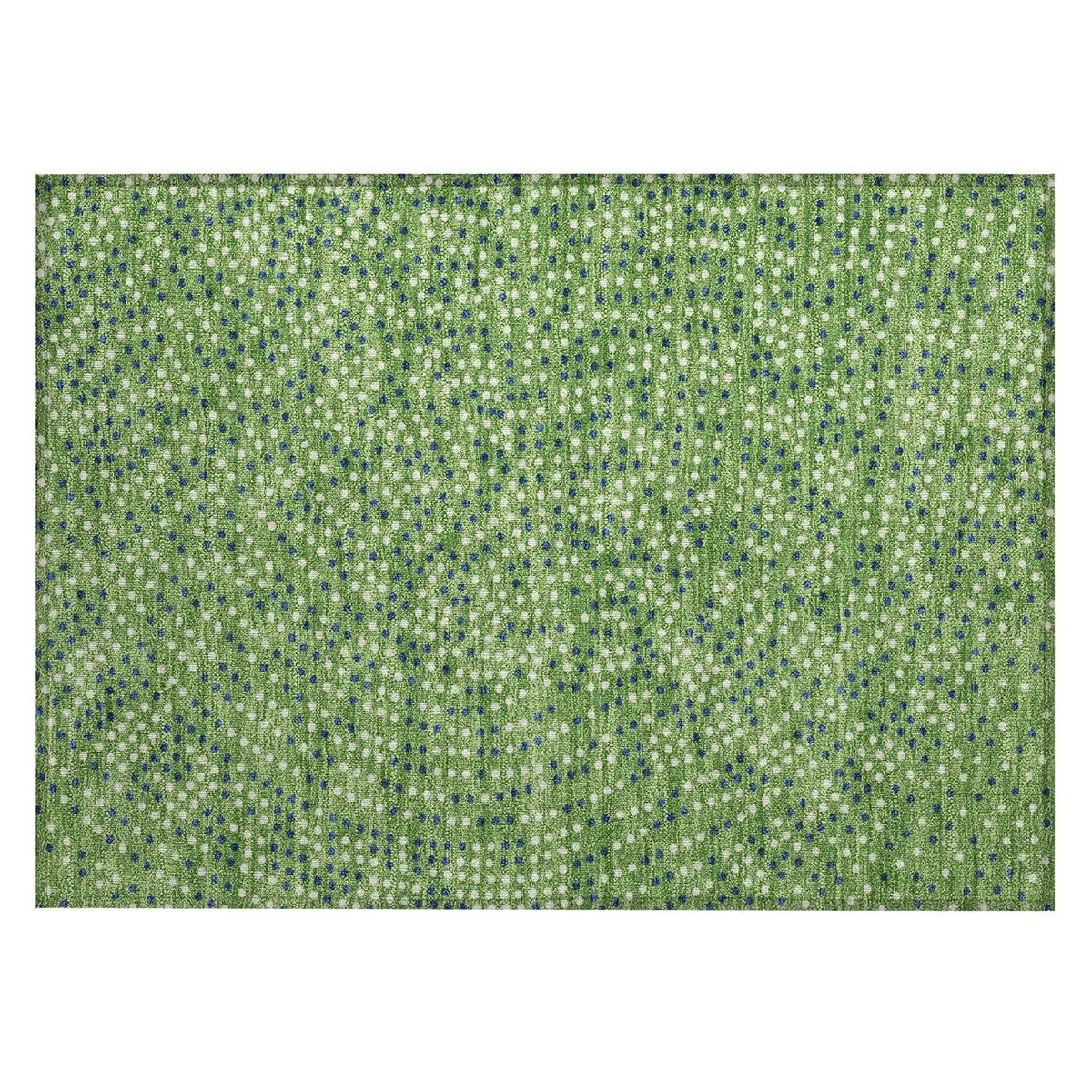 Machine Washable Indoor/ Outdoor Modern Dotty Chantille Rug