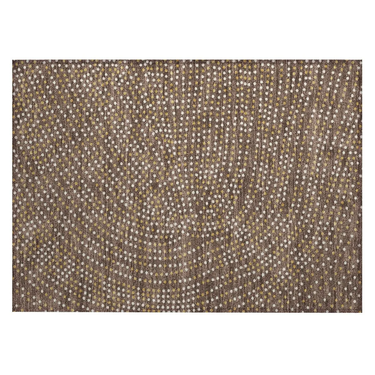 Machine Washable Indoor/ Outdoor Modern Dotty Chantille Rug