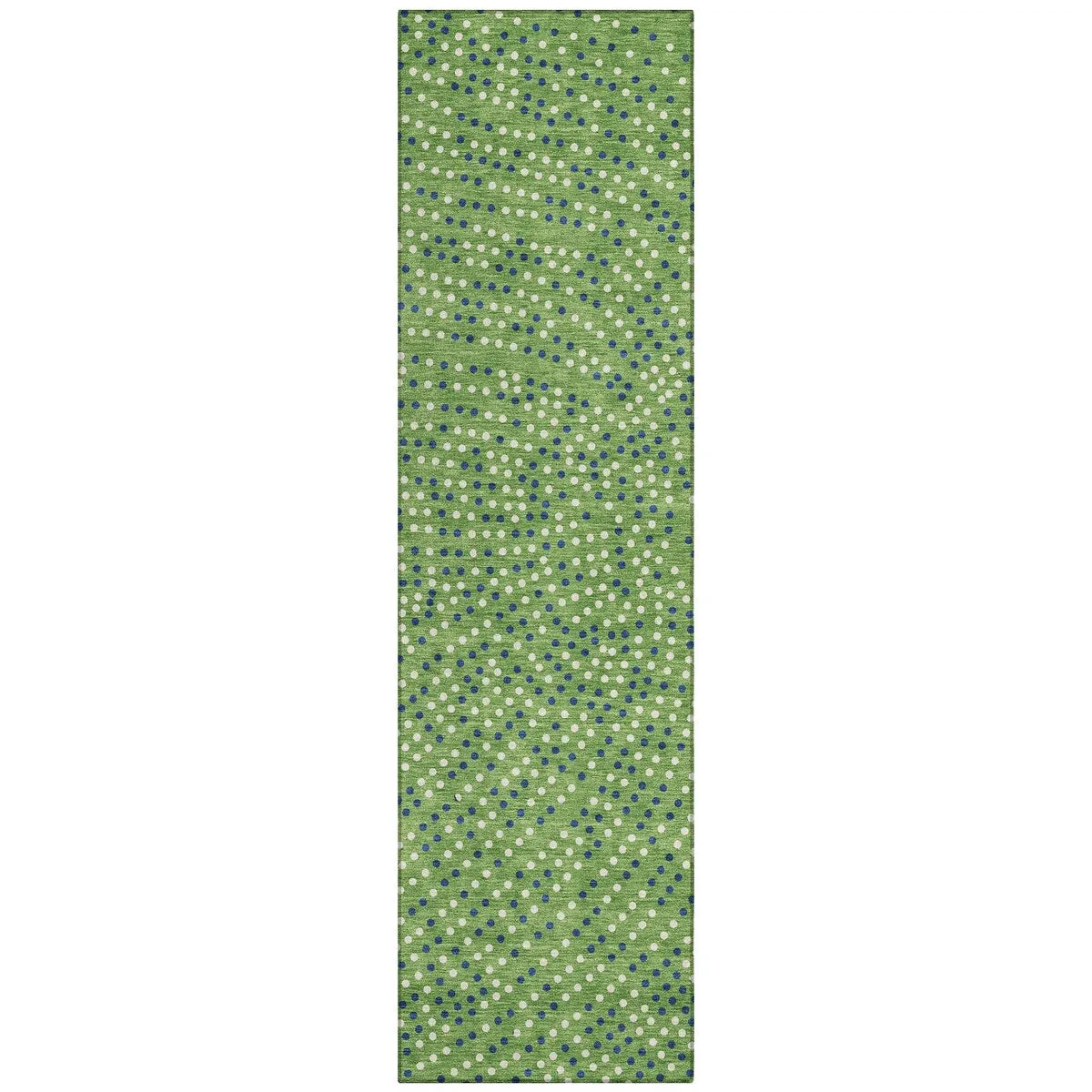 Machine Washable Indoor/ Outdoor Modern Dotty Chantille Rug