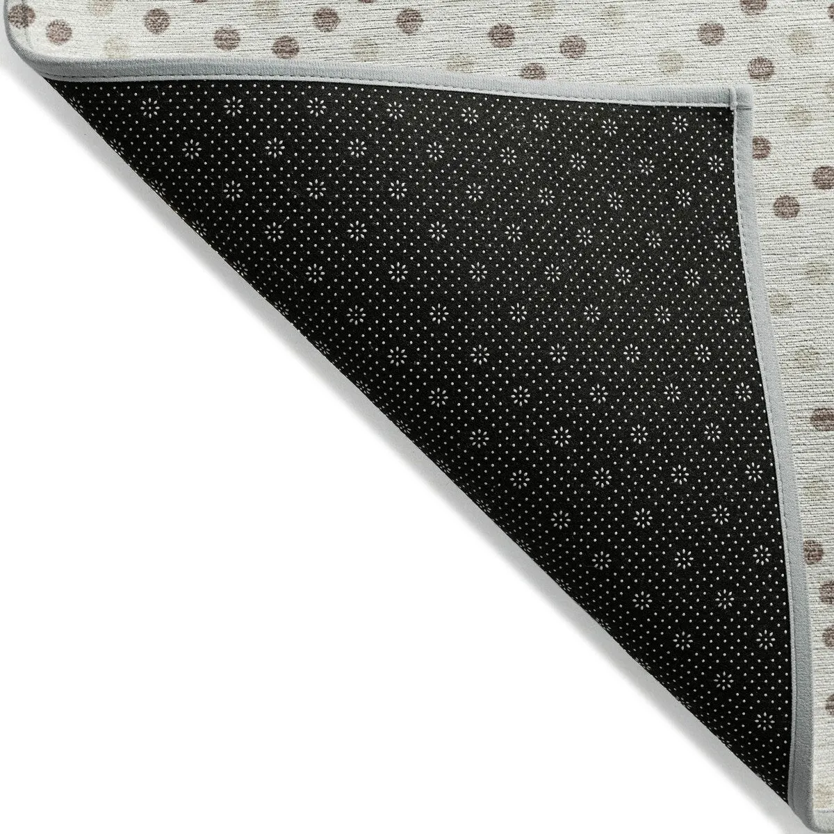 Machine Washable Indoor/ Outdoor Modern Dotty Chantille Rug