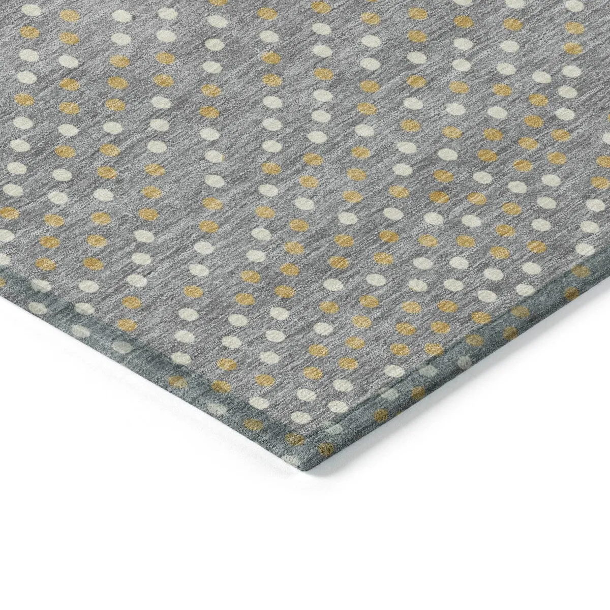 Machine Washable Indoor/ Outdoor Modern Dotty Chantille Rug
