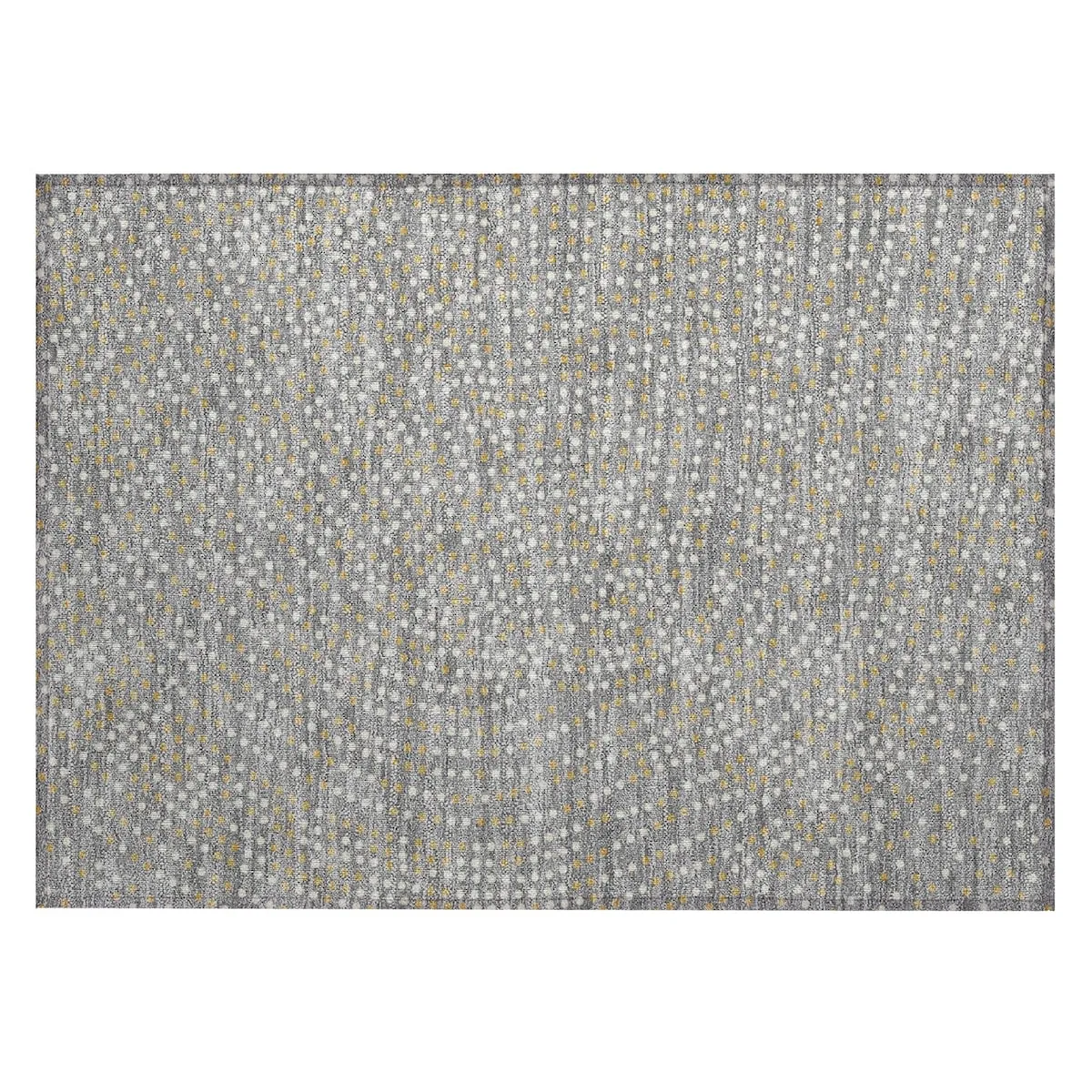 Machine Washable Indoor/ Outdoor Modern Dotty Chantille Rug