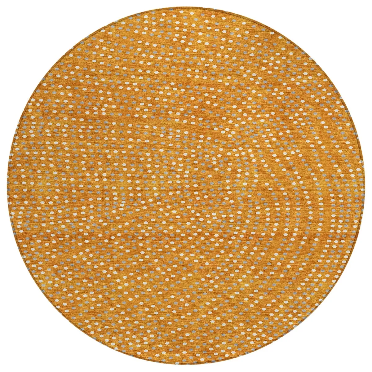 Machine Washable Indoor/ Outdoor Modern Dotty Chantille Rug