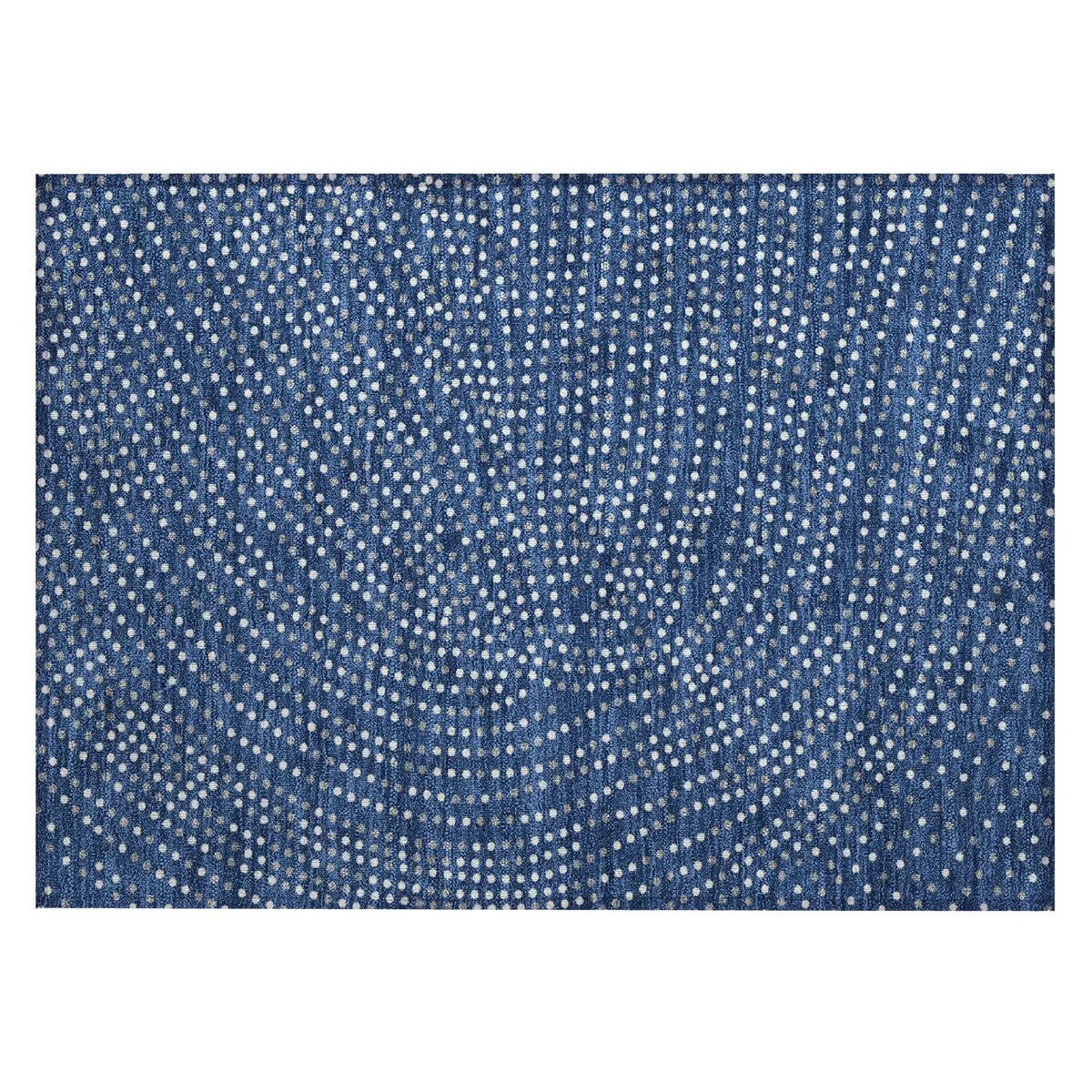 Machine Washable Indoor/ Outdoor Modern Dotty Chantille Rug