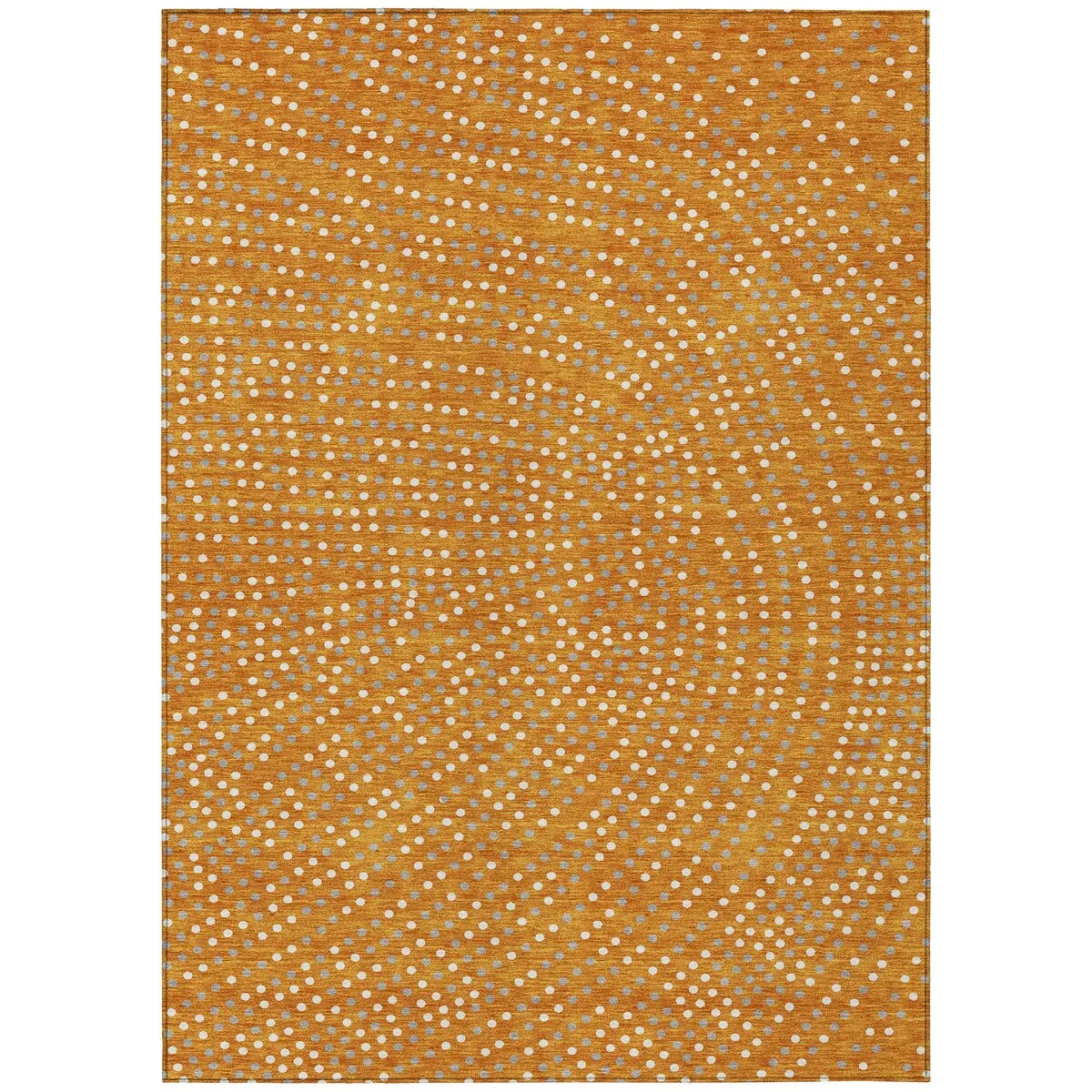 Machine Washable Indoor/ Outdoor Modern Dotty Chantille Rug