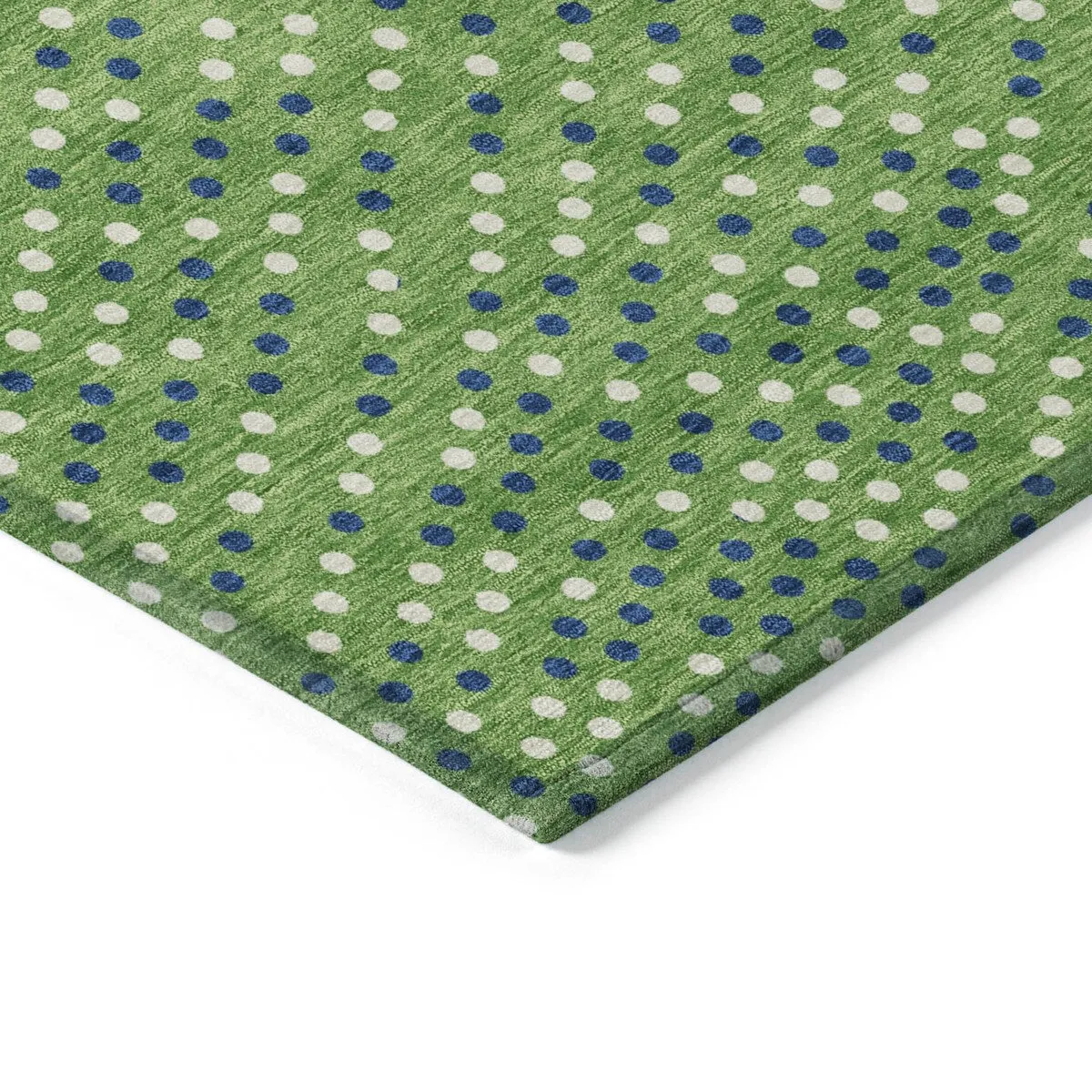 Machine Washable Indoor/ Outdoor Modern Dotty Chantille Rug