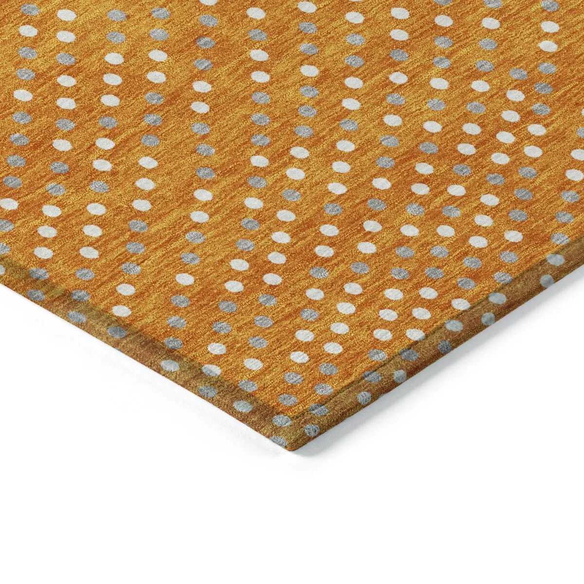 Machine Washable Indoor/ Outdoor Modern Dotty Chantille Rug