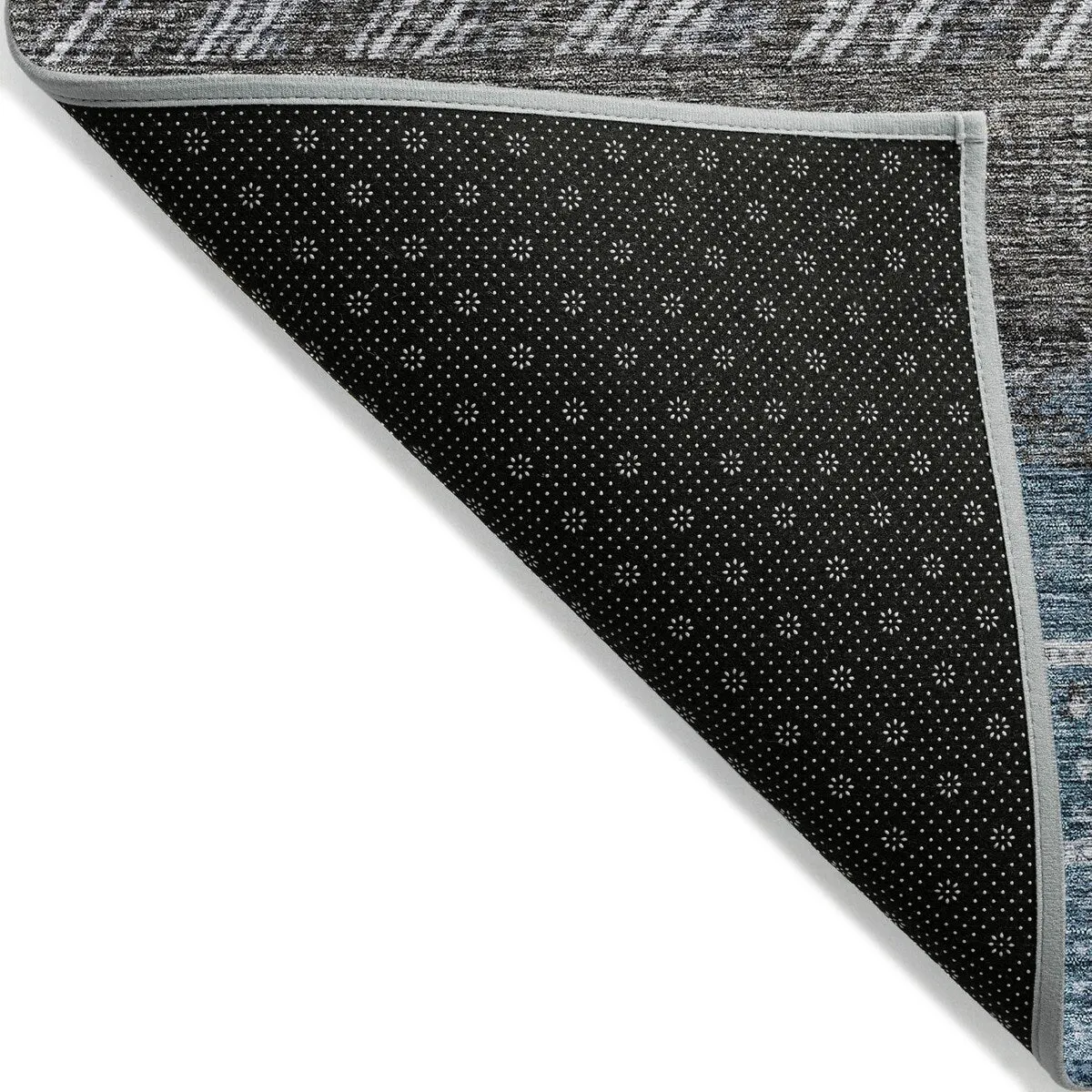 Machine Washable Indoor/ Outdoor Modern Global Chantille Rug