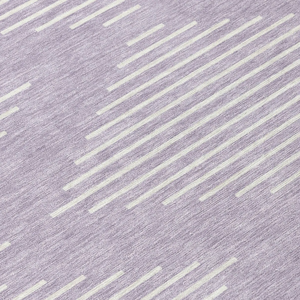 Machine Washable Indoor/ Outdoor Modern Stripe Chantille Rug