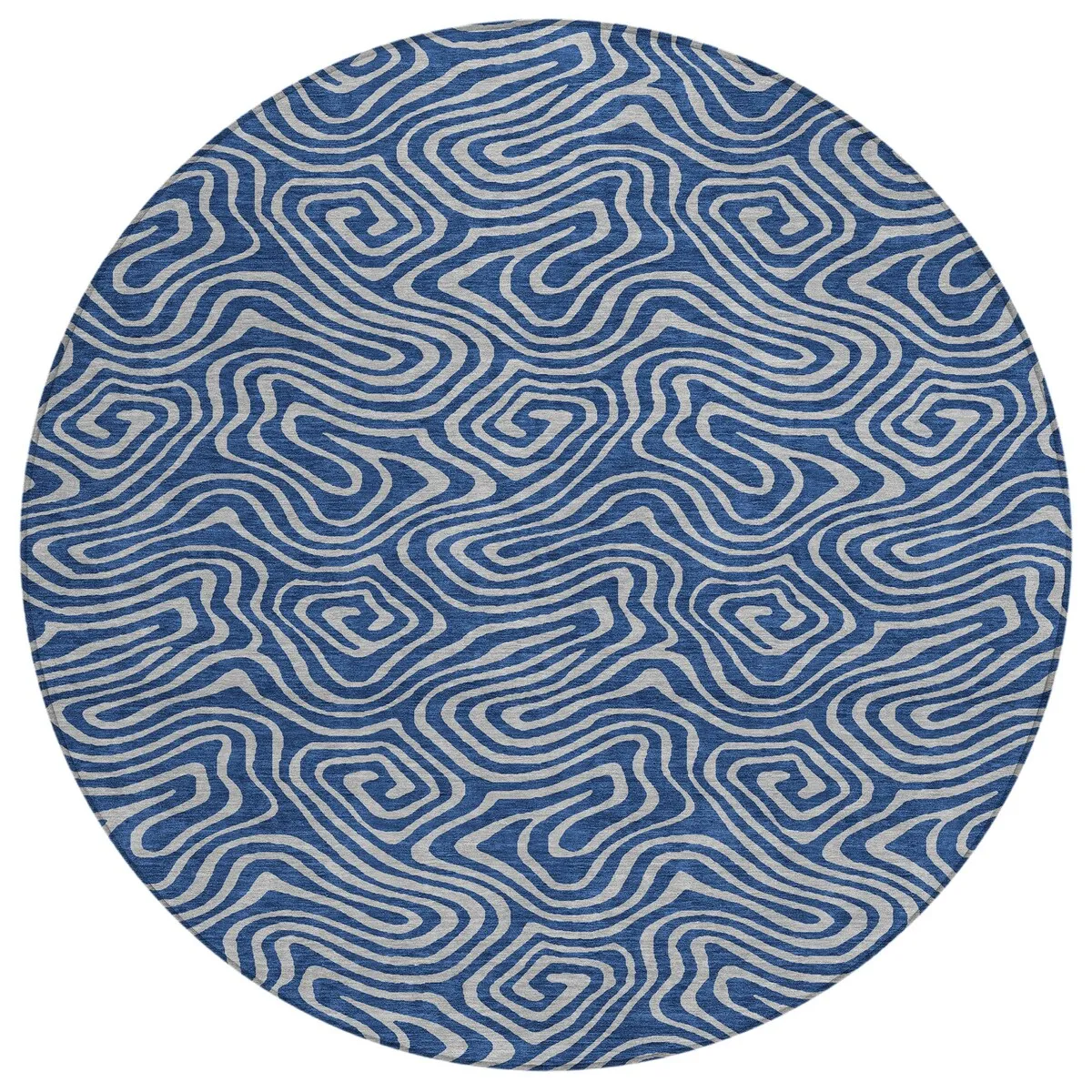 Machine Washable Indoor/ Outdoor Modern Trance Chantille Rug