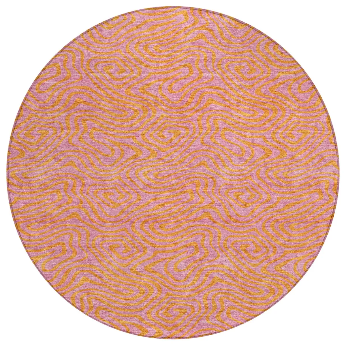 Machine Washable Indoor/ Outdoor Modern Trance Chantille Rug