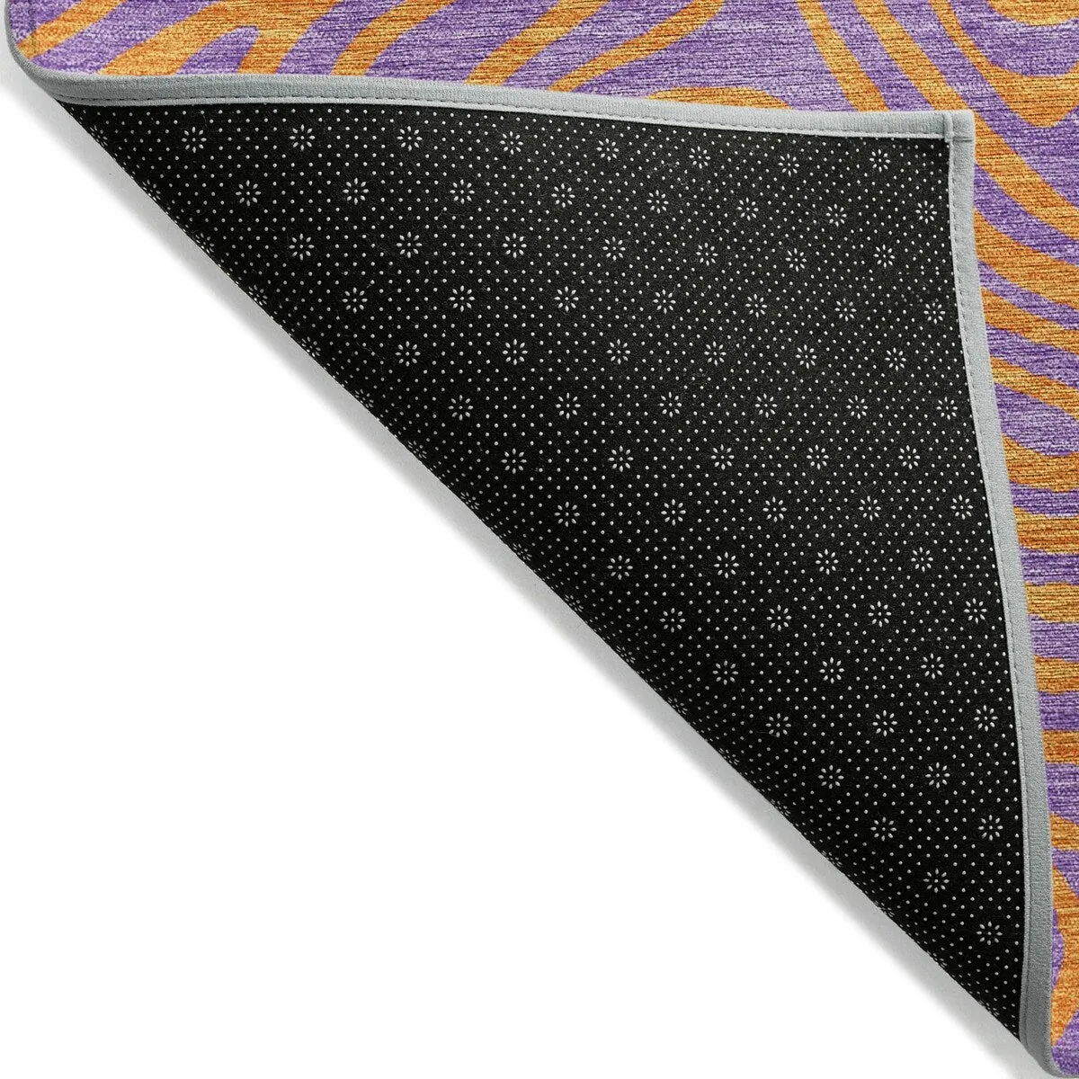 Machine Washable Indoor/ Outdoor Modern Trance Chantille Rug