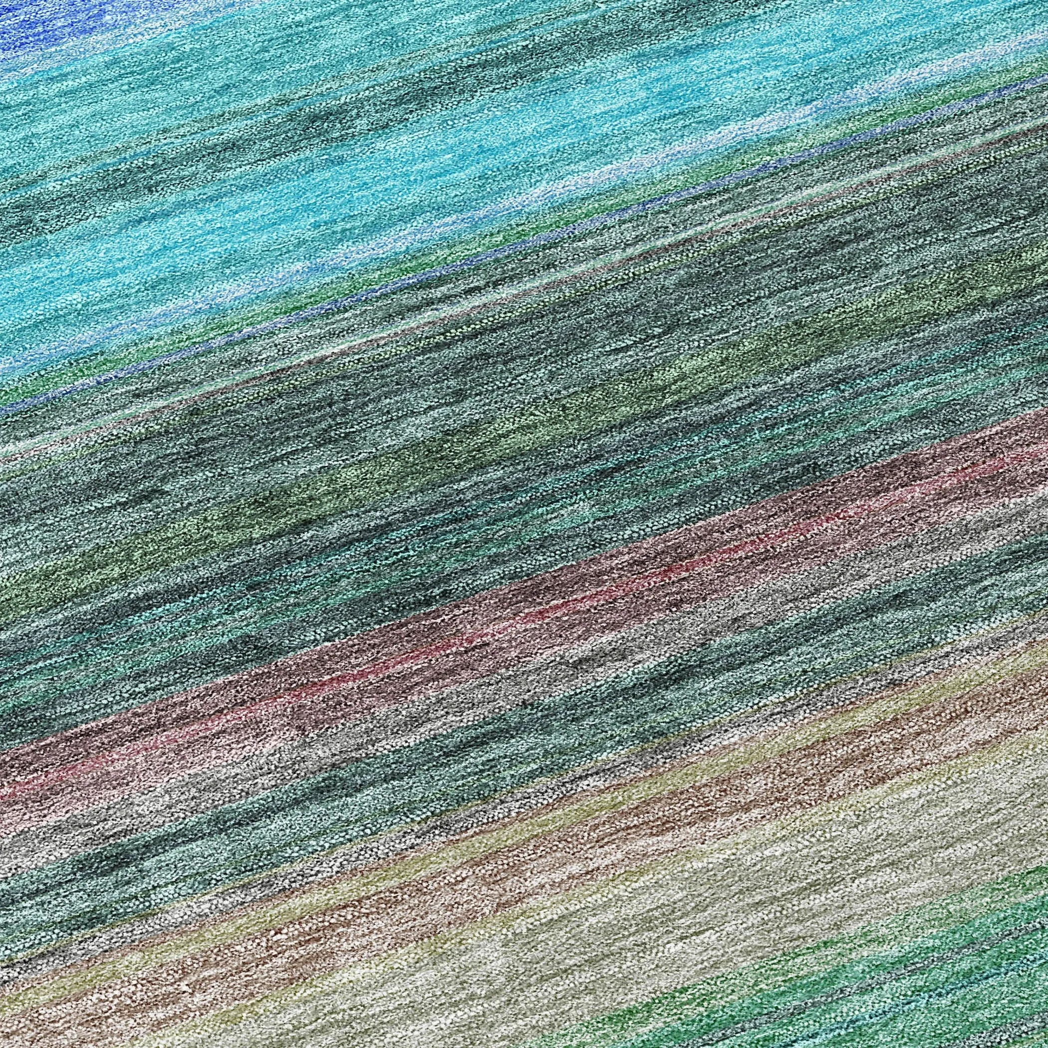 Machine Washable Indoor/ Outdoor Ombre Stripes Chantille Rug