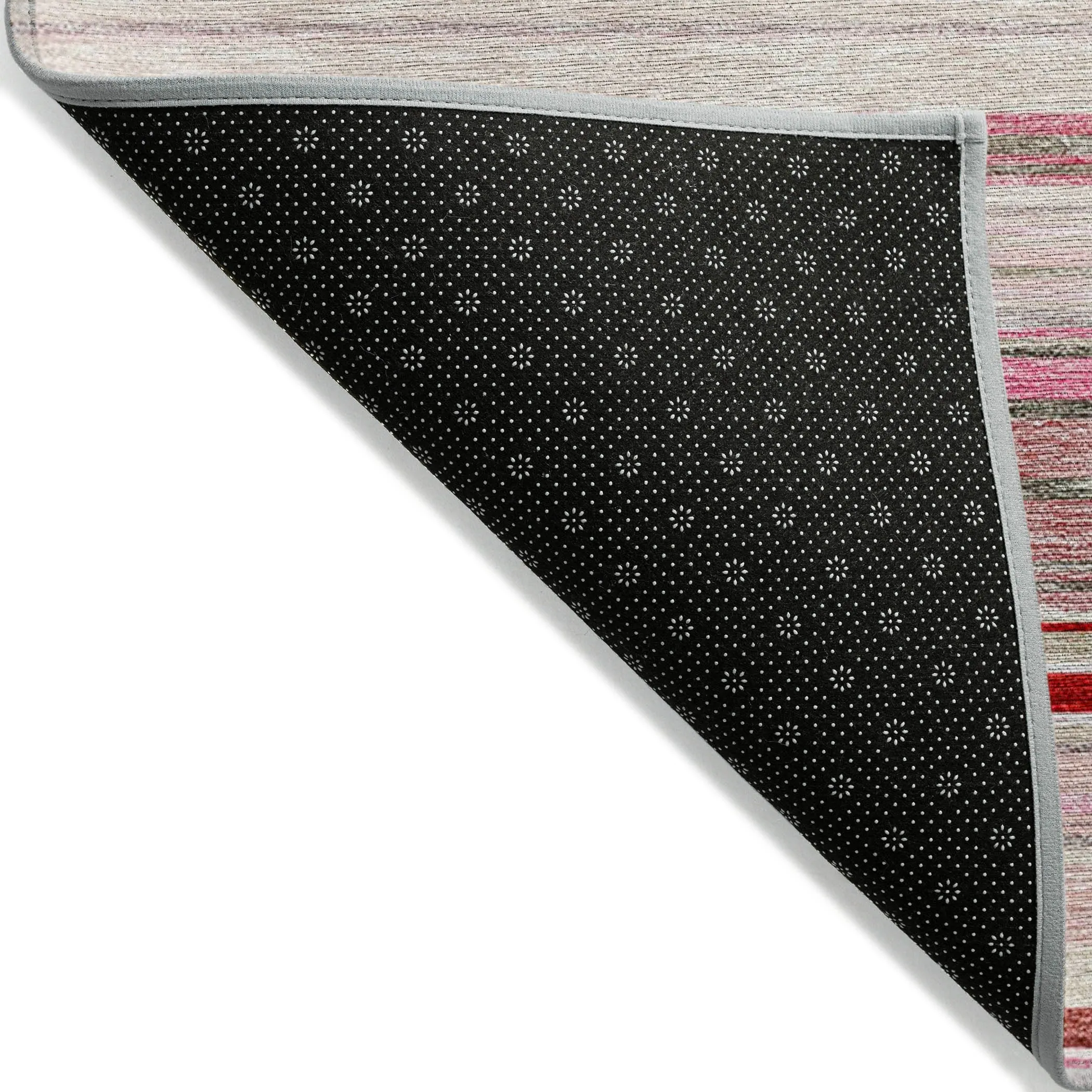 Machine Washable Indoor/ Outdoor Ombre Stripes Chantille Rug